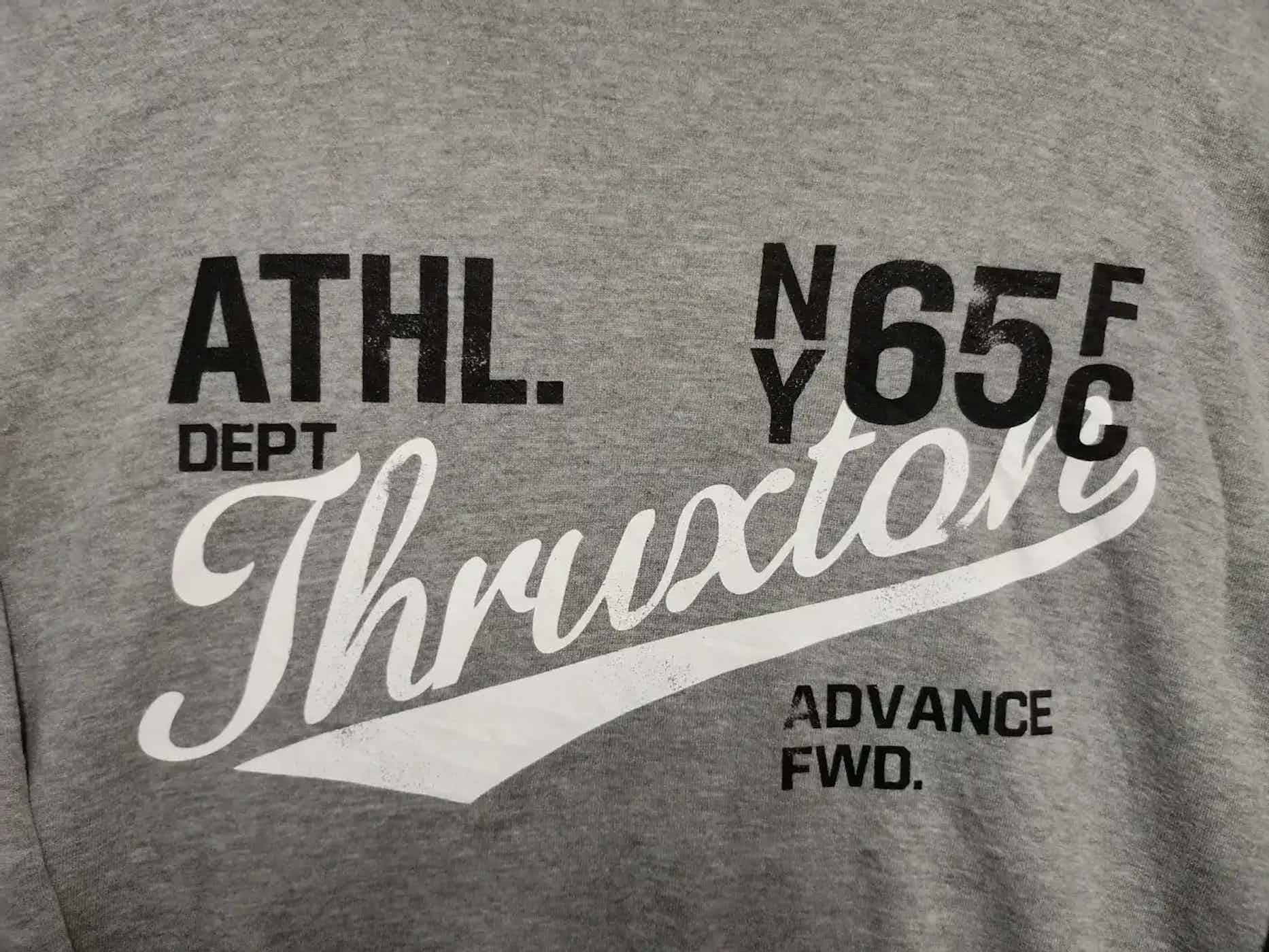 Vintage Vintage Commontage Thruxtons Big Logo Sweatshirt Size US XL / EU 56 / 4 - 2 Thumbnail