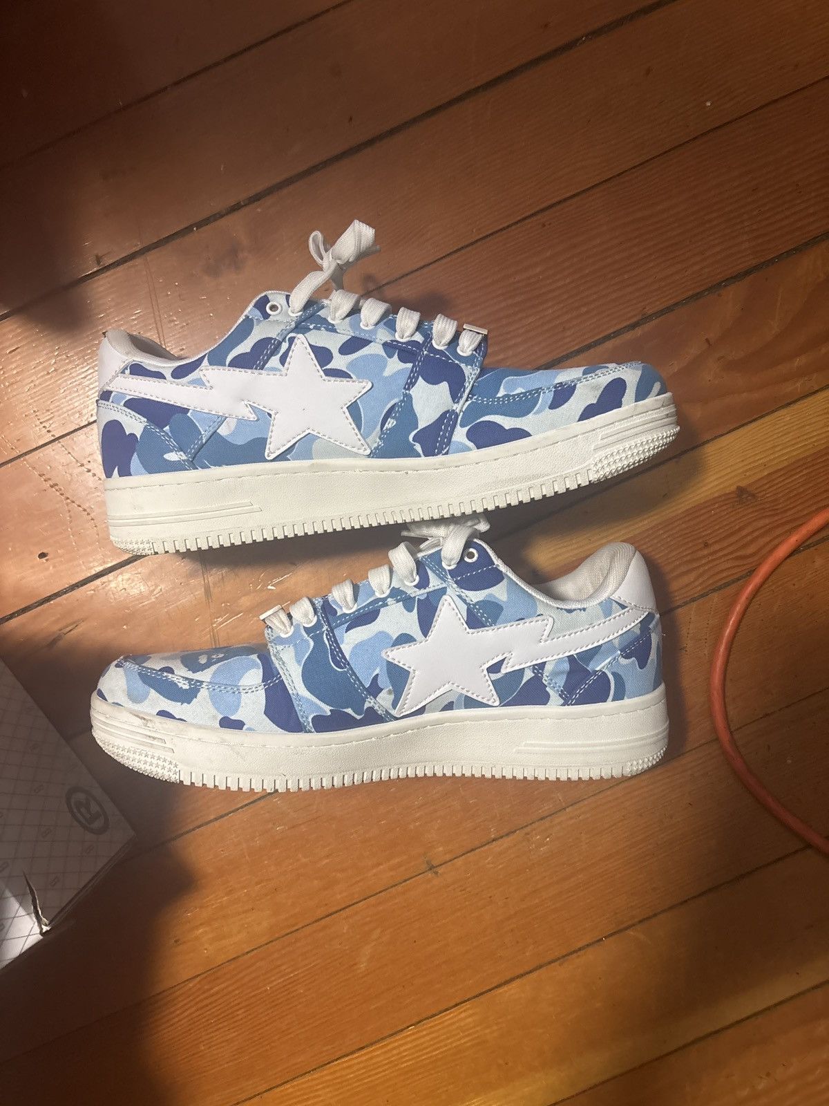 Bape ABC CAMO BLUE BAPESTA Size US 11 / EU 44 - 2 Thumbnail