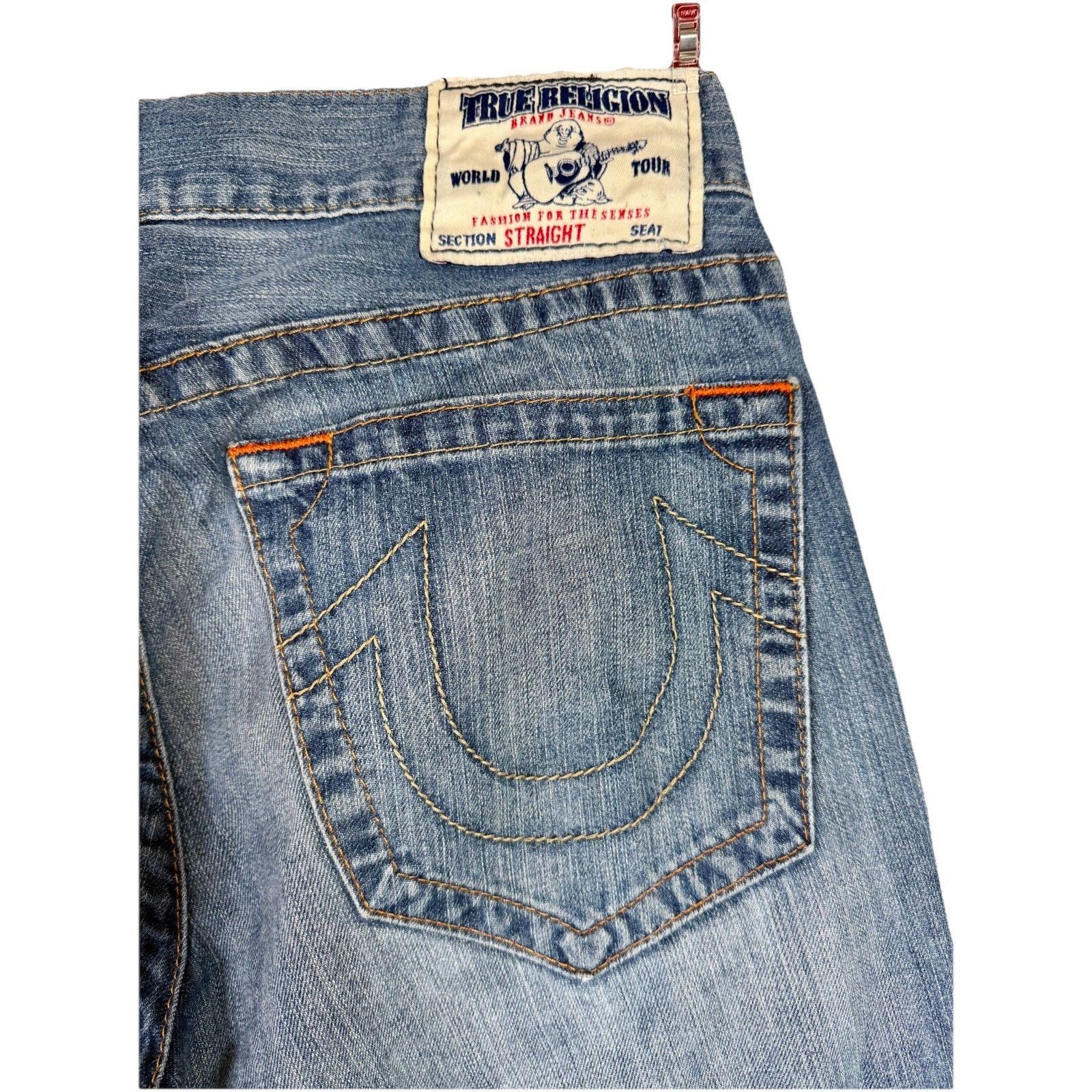 True Religion True Religion World Tour Section Blue Denim Jeans32 Size 32" / US 10 / IT 46 - 4 Thumbnail