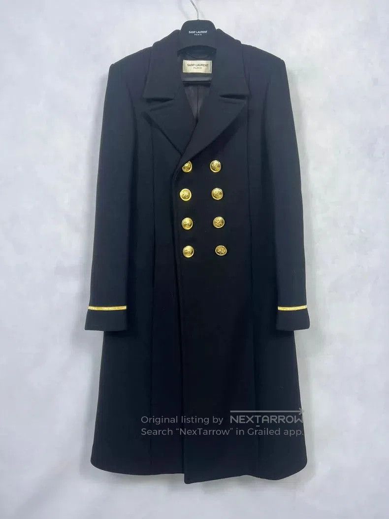 Saint Laurent Paris Saint Laurent Classic Golden Button Coat. Size US L / EU 52-54 / 3 - 2 Thumbnail