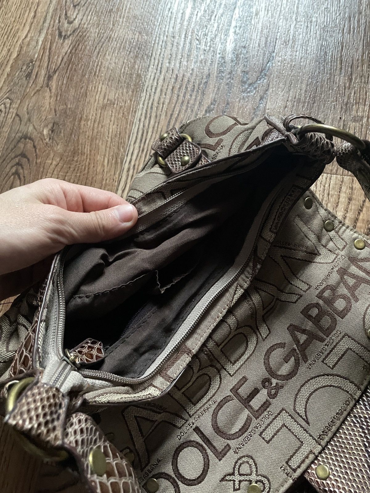Dolce & Gabbana Dolce & Gabbana Original Denim Vintage Shoulder Bag Size ONE SIZE - 8 Thumbnail