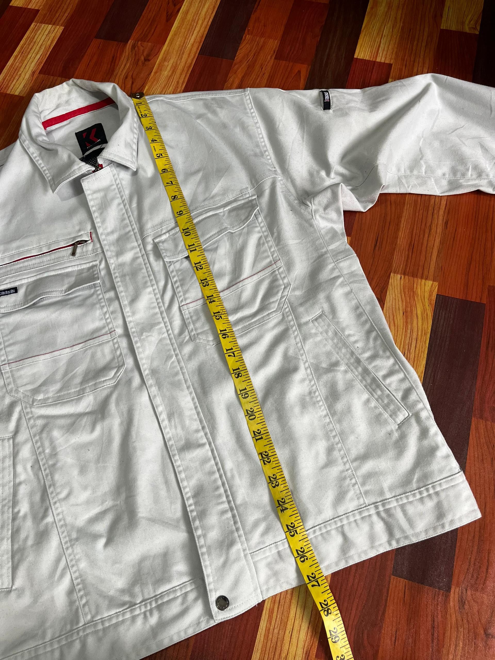 Kansai Yamamoto Kansai Yamamoto Light Grey Utility Work Jacket Size US L / EU 52-54 / 3 - 17 Thumbnail