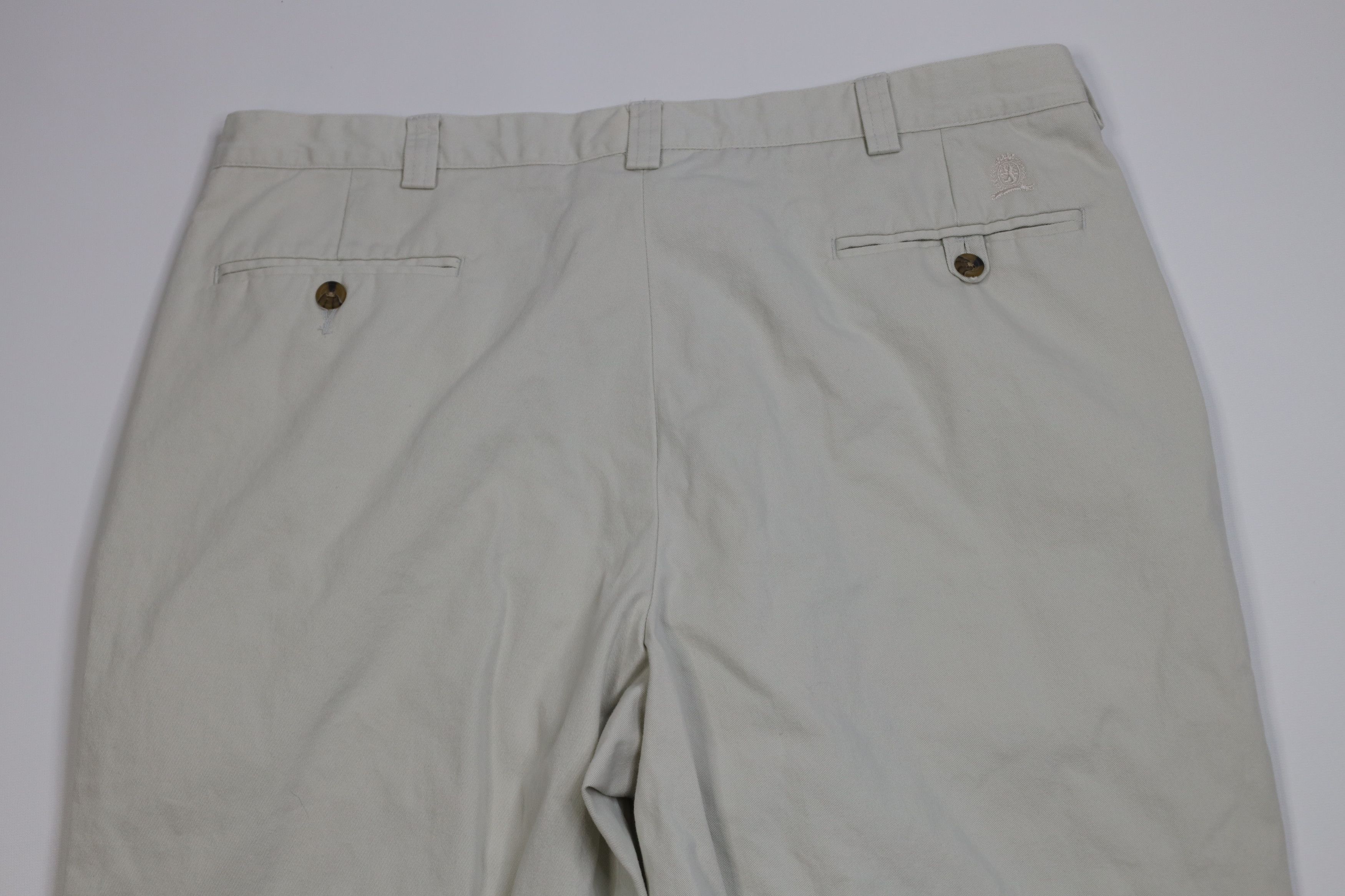 Tommy Hilfiger Vintage 90s Tommy Hilfiger Wide Leg Chino Pants Stone Cotton Size US 38 / EU 54 - 9 Thumbnail