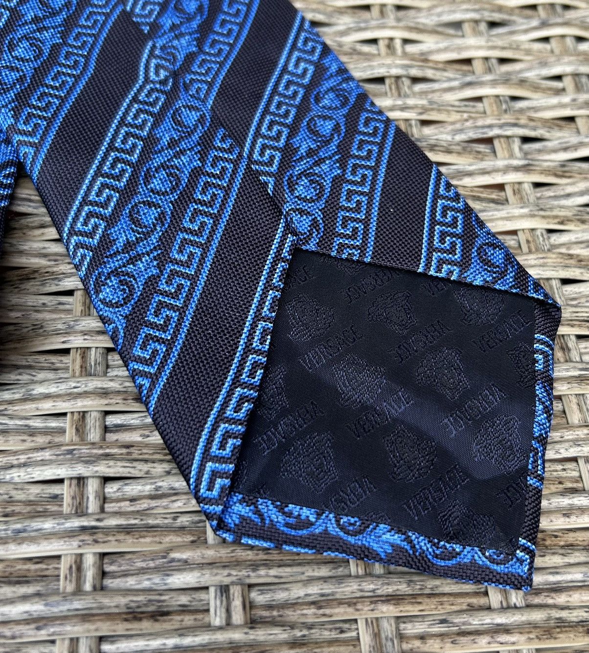 Versace × Vintage Vintage 90’s Gianni Versace Silk Printed Tie Made In Italy Size ONE SIZE - 6 Thumbnail