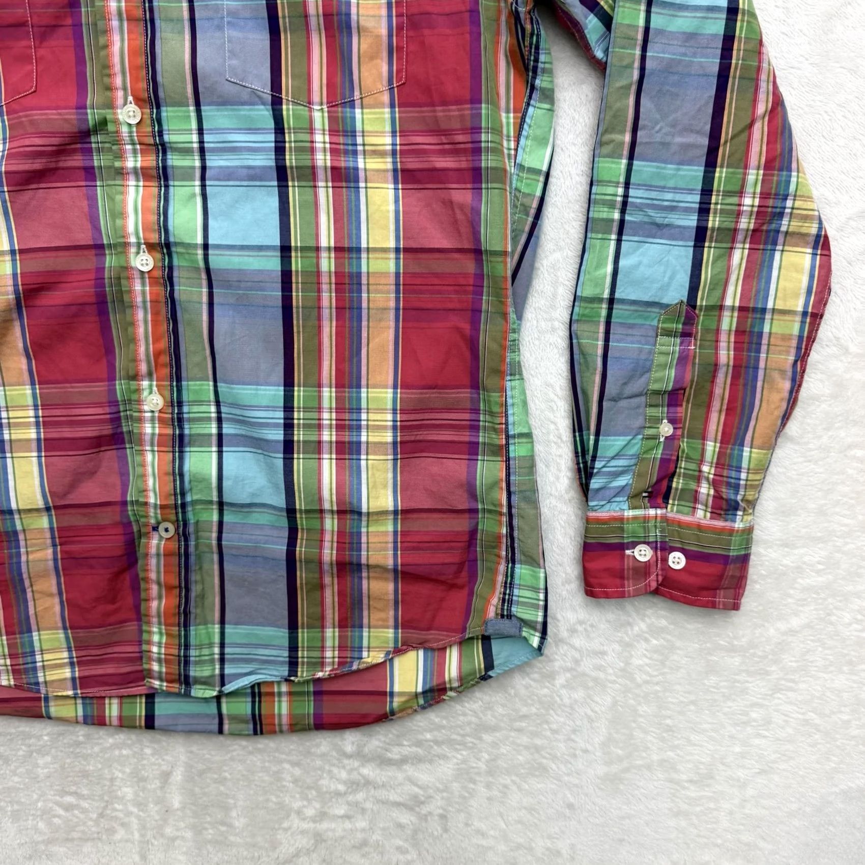 Tommy Hilfiger Tommy Hilfiger Shirt Mens Medium Plaid Button-Up Long Sleeve Slim Fit Casual Size US M / EU 48-50 / 2 - 4 Thumbnail