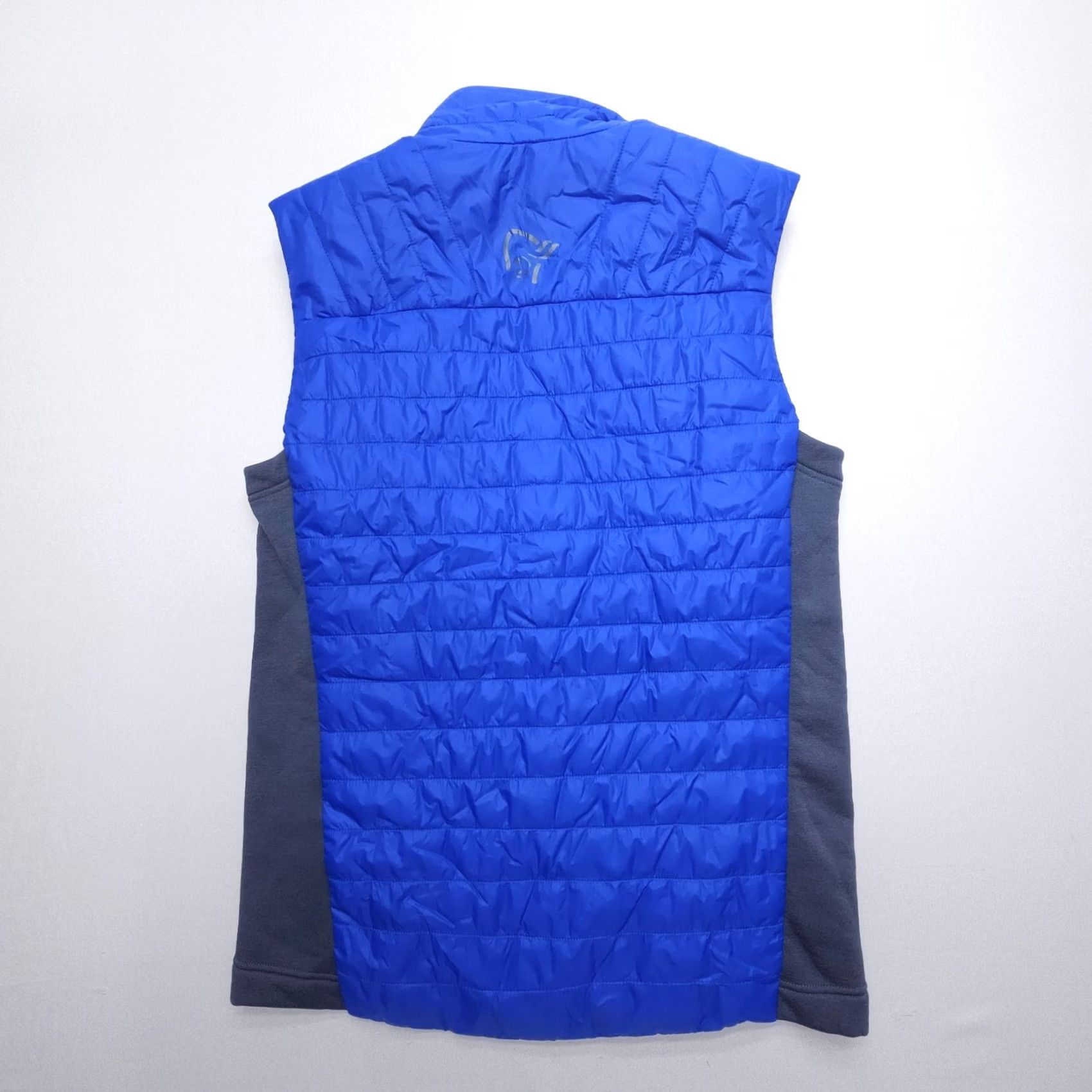 Vintage Norrona Falketind Primaloft 100 Puffer Vest Mens Small Blue Hiking Ultralight Windbreaker Full Zip Lined Stand-Up Collar Outdoor Vest Regular Fit Size US S / EU 44-46 / 1 - 2 Thumbnail