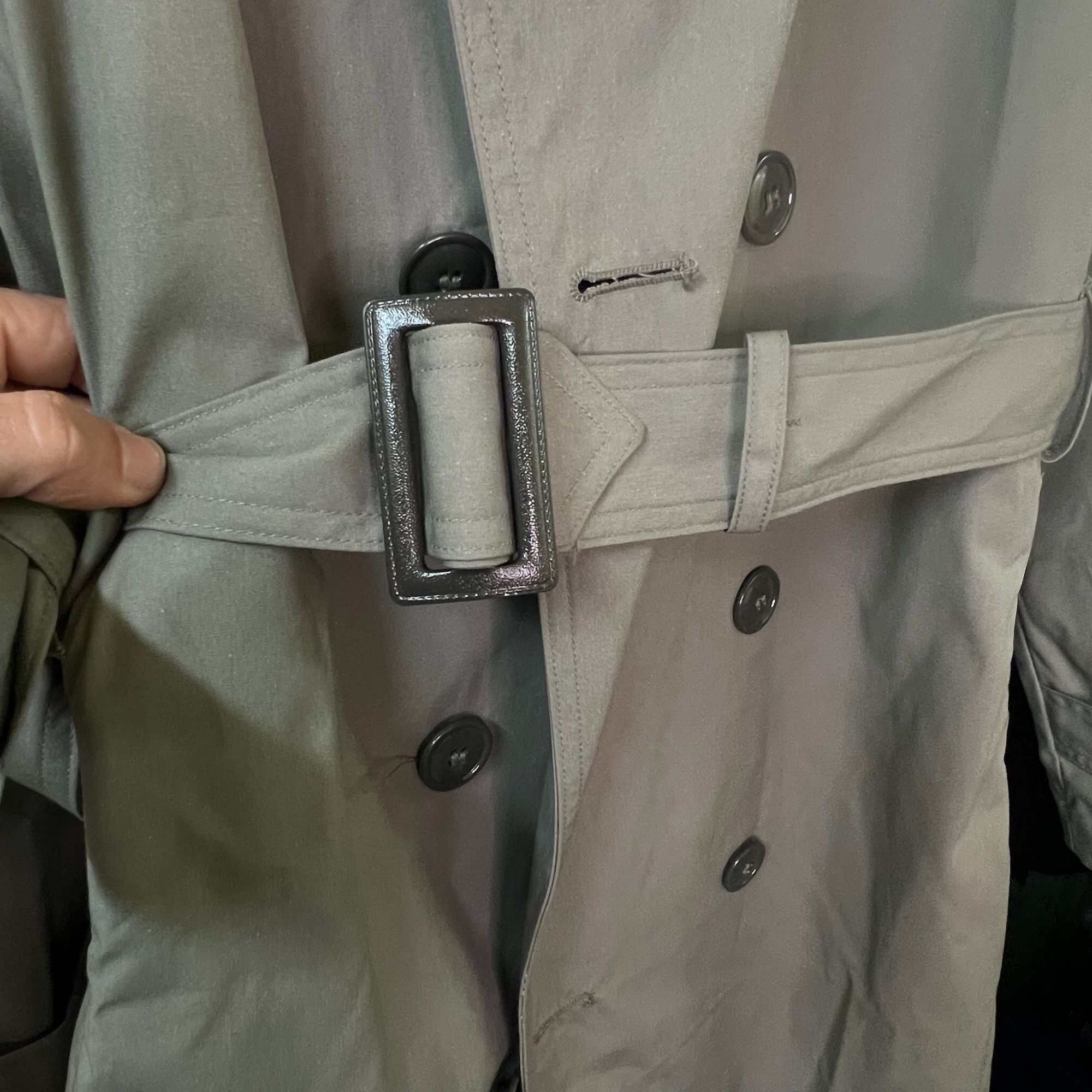 Other DSCP Khaki Double-Breasted Trench Coat With Belted Waist & E Size M / US 6-8 / IT 42-44 - 5 Thumbnail
