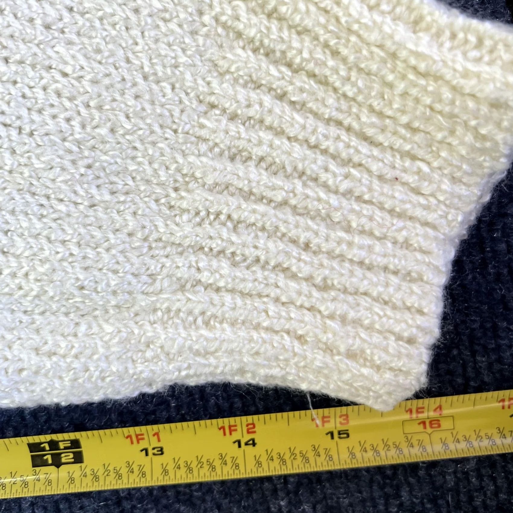 Vintage VINTAGE Workable Separates Sweater Womens 1X White Cable Knit Mock Neck Raglan Size XL / US 12-14 / IT 48-50 - 6 Thumbnail