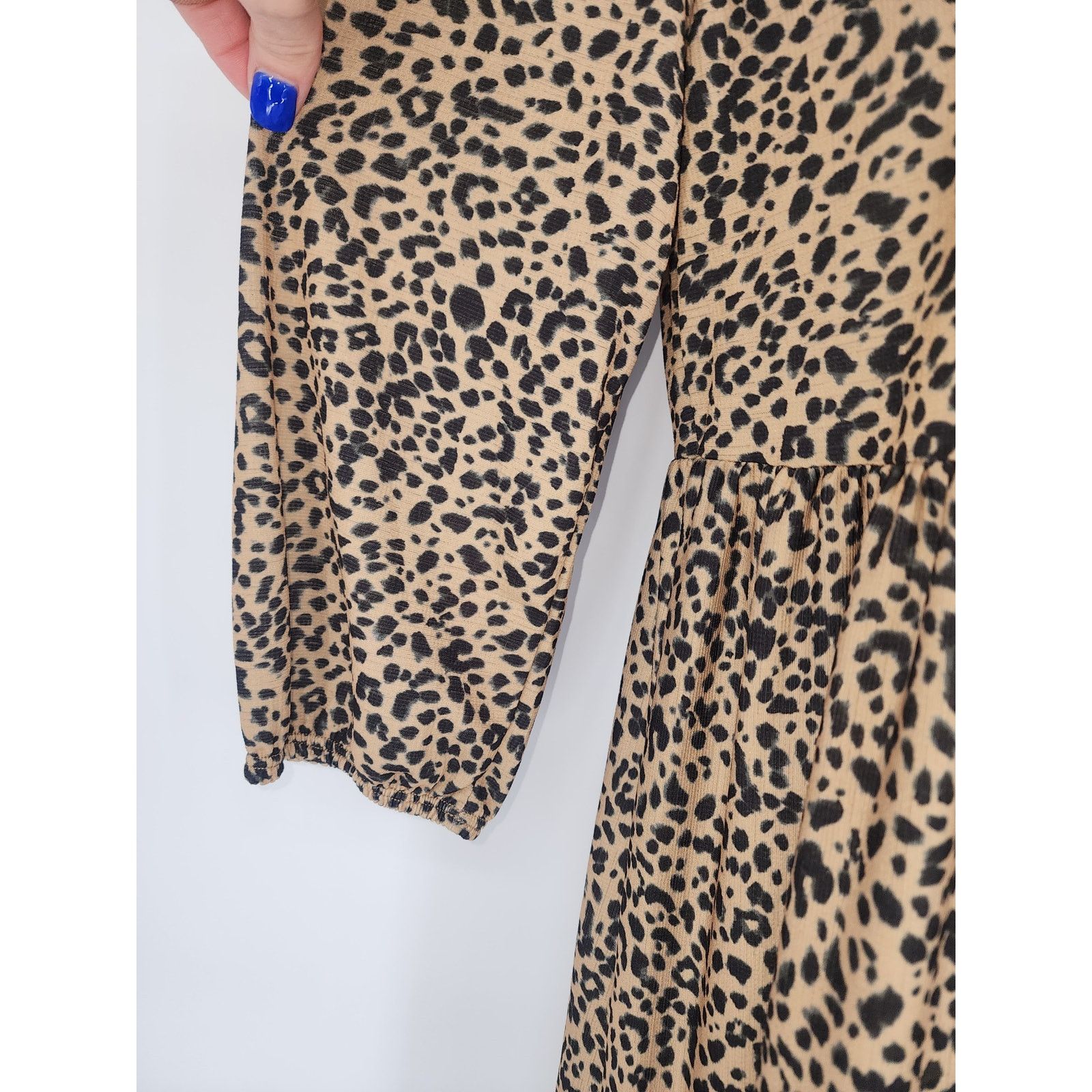 Pull & Bear Pull & Bear Leopard Print Tiered Maxi Dress Women’s Small Size S / US 4 / IT 40 - 4 Thumbnail