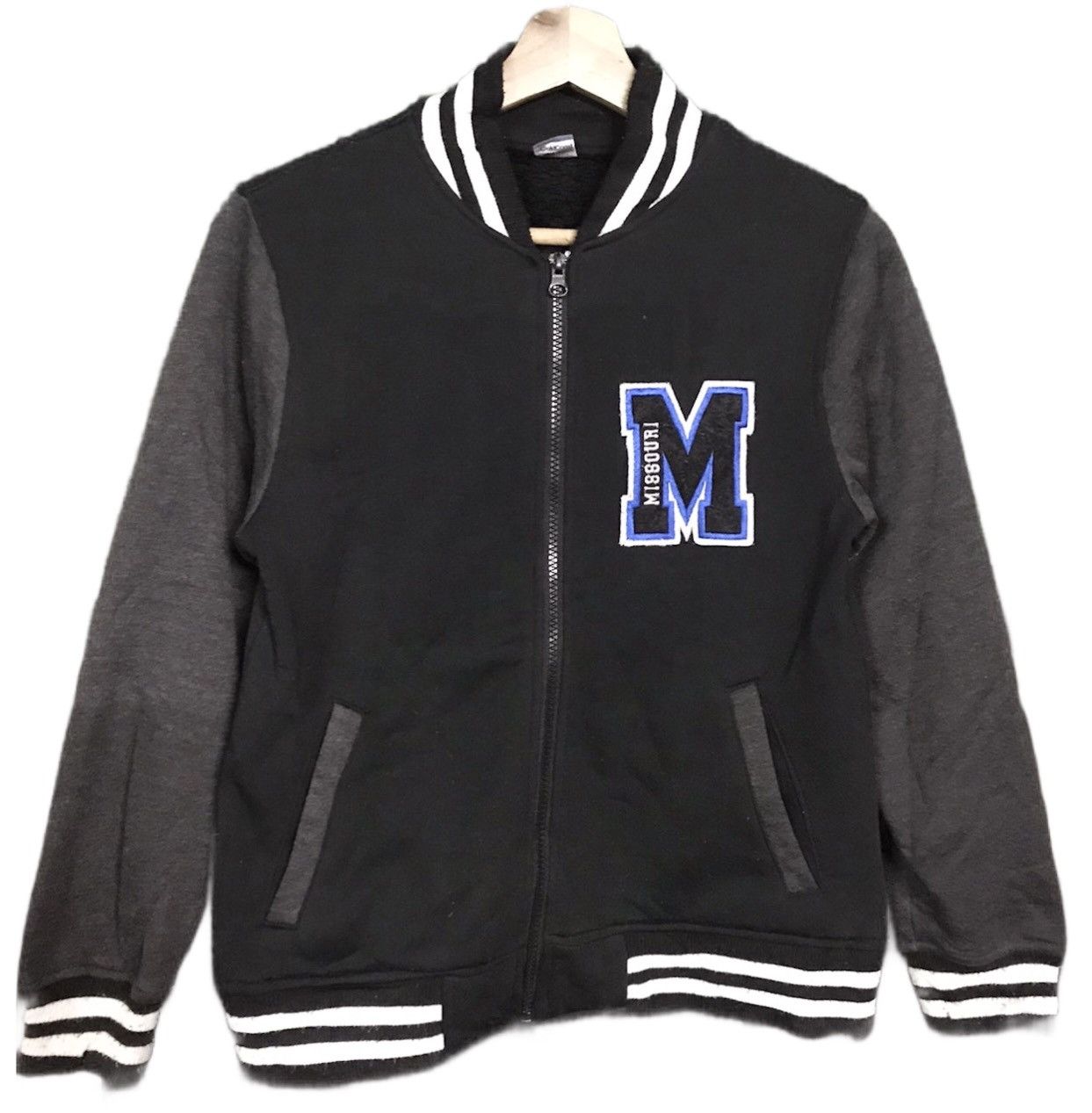 The Unbranded Brand Missouri Jaket Varsity Small Logo Zipper Size US XS / EU 42 / 0 - 1 Thumbnail