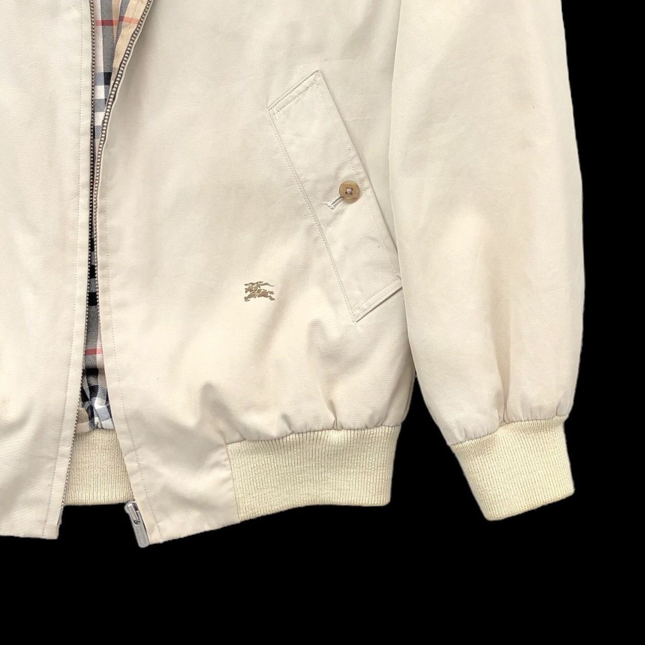 Burberry Vintage Burberrys Prorsum Lined Novacheck Bomber Jacket Size US M / EU 48-50 / 2 - 5 Thumbnail