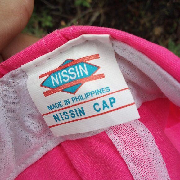 Nissan × Vintage DS Vintage McRyan Hauling Neon Pink Rope Snap Trucker Hat Size 26 - 7 Thumbnail