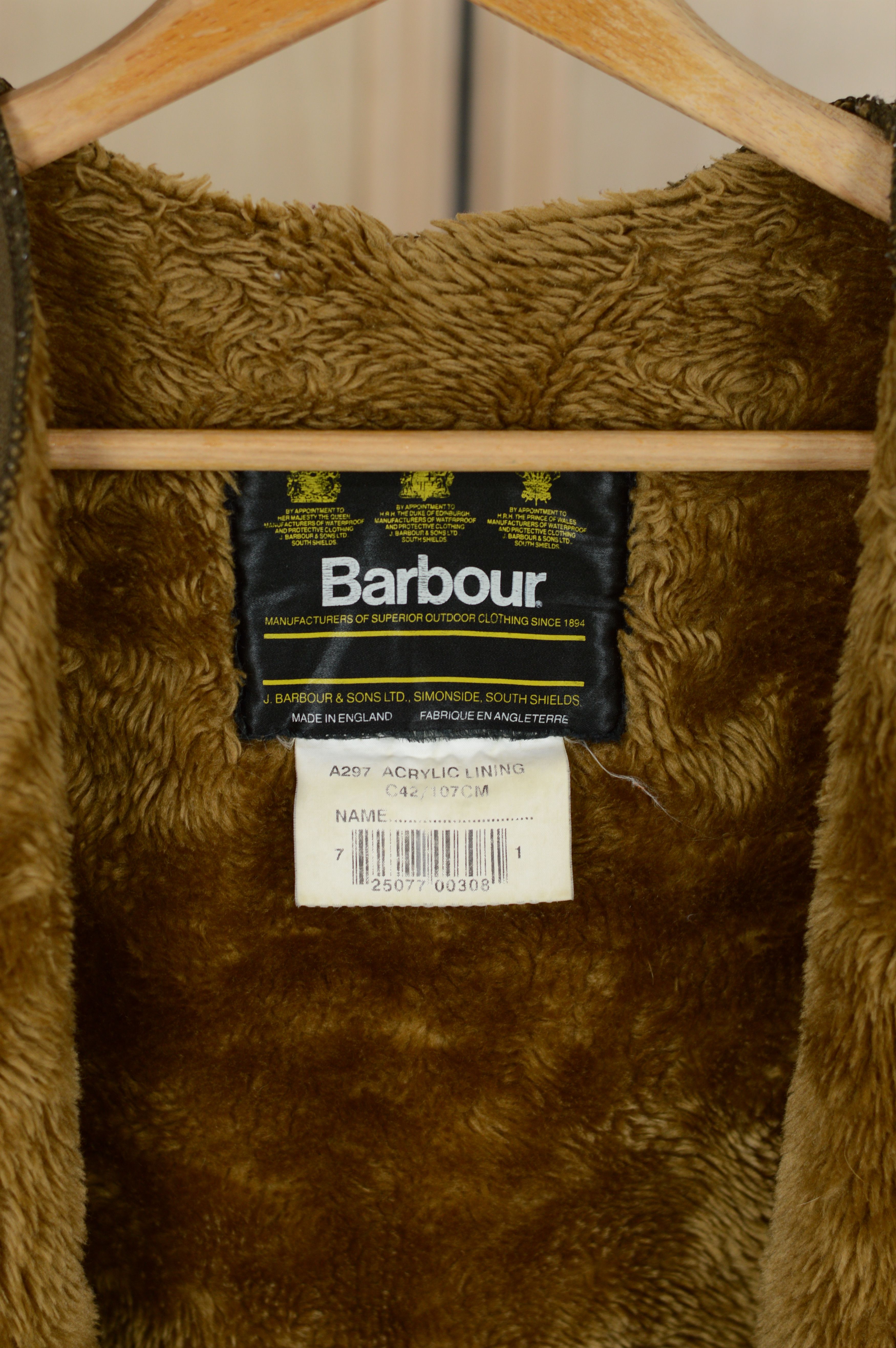 Barbour Barbour A297 Acrylic Lining Fur Lining Vest Size US XL / EU 56 / 4 - 3 Thumbnail