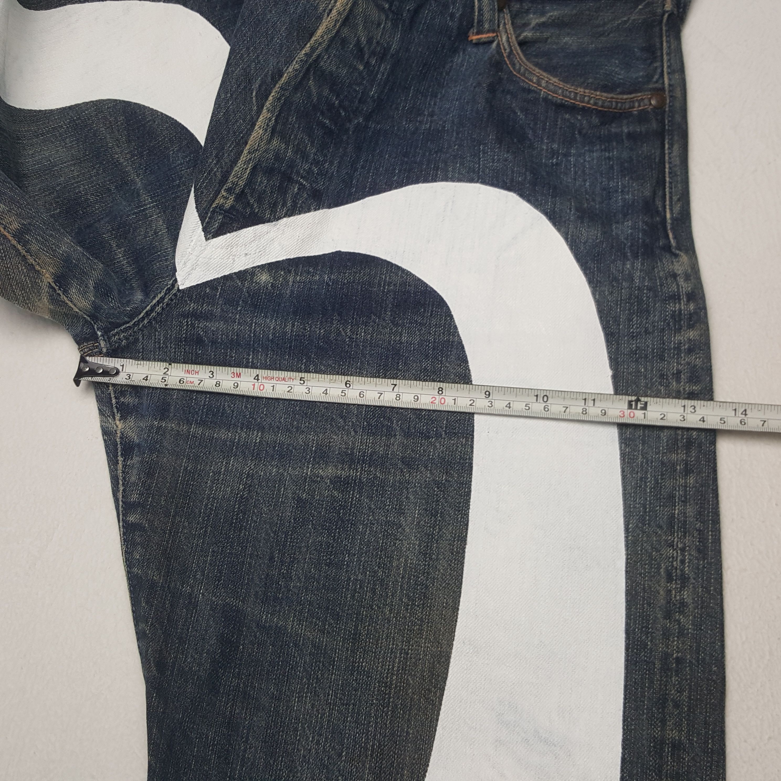 Japanese Brand × Vintage Vintage Evisu Selvedge Japanese Daicock Custom Denim Jeans Size US 31 - 11 Thumbnail