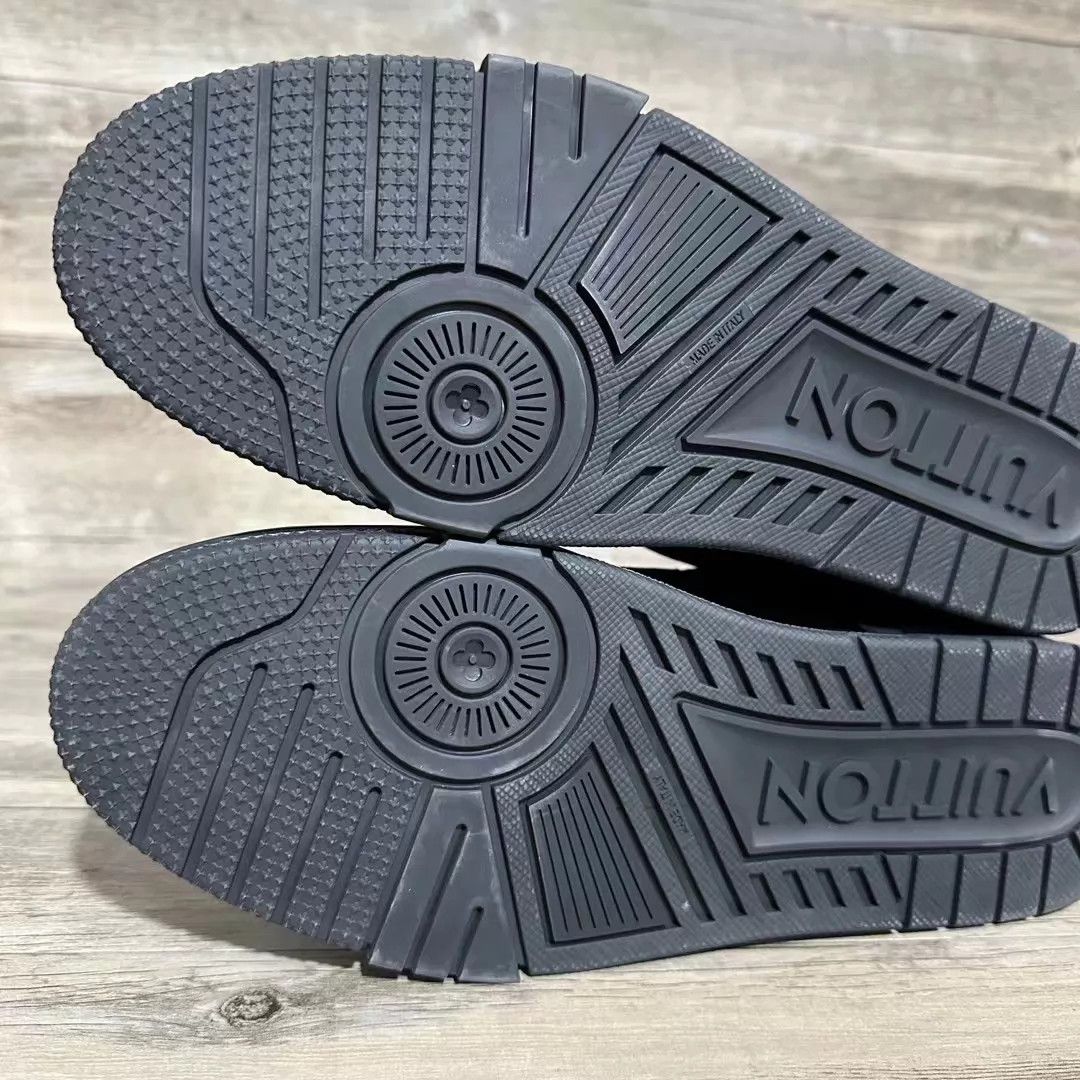 Louis Vuitton LV Trainer Black Suede 'Black Warrior' UK11 (45) 99 New Size US 12 / EU 45 - 5 Thumbnail