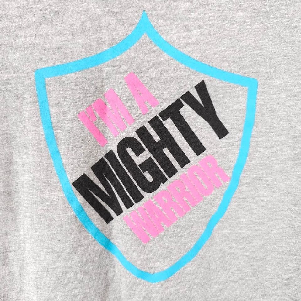 Disney Onward T Shirt Mens XL Gray Disney Pixar Im A Mighty Warrior Size US XL / EU 56 / 4 - 5 Thumbnail