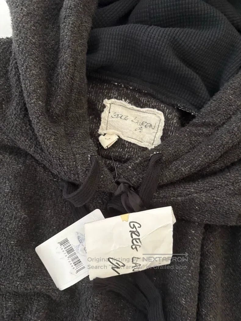 Greg Lauren Greg Lauren Black Cotton Patchwork Sweatshirt Size US M / EU 48-50 / 2 - 6 Thumbnail