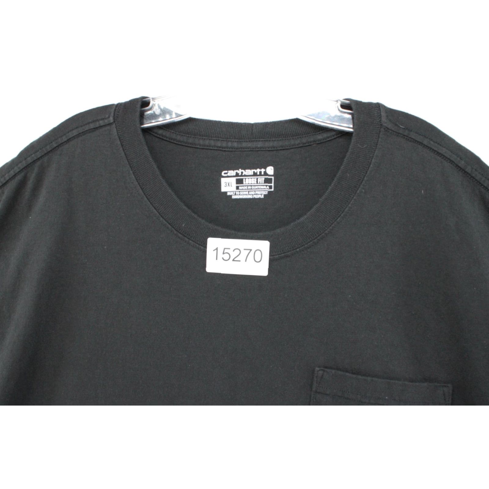 Carhartt VINTAGE Carhartt T-Shirt Mens 3XL Black Loose Fit K87 Workwear Pocket Heavyweight Cotton Size US XXL / EU 58 / 5 - 7 Thumbnail