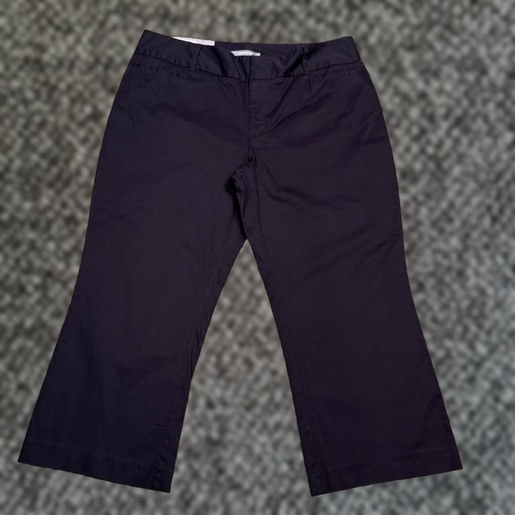 Vintage Daisy Fuentes Capri Pants Onyx 12 Mid Rise Twill Stretch Waist 33 Zipper Straight Leg Women Pants Vintage No N/A Size 34" / US 12 / IT 48 - 1 Thumbnail