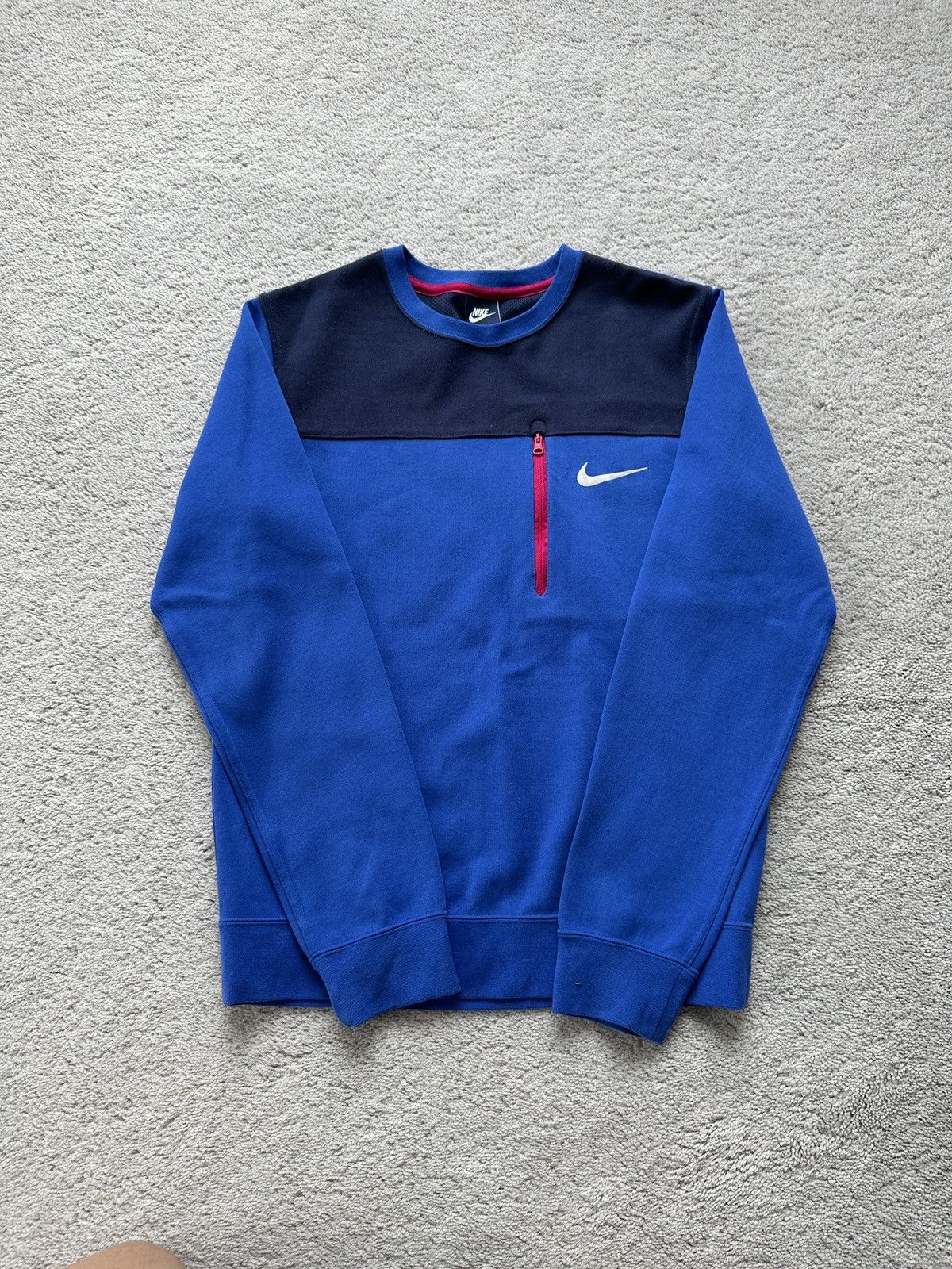 mens blue nike sweater