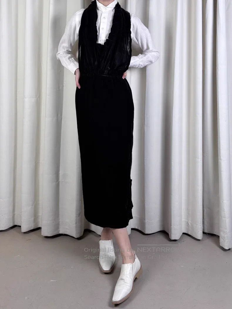 Other Comme des Garcons Crushed Velvet Overalls Skirt Size M / US 6-8 / IT 42-44 - 4 Thumbnail
