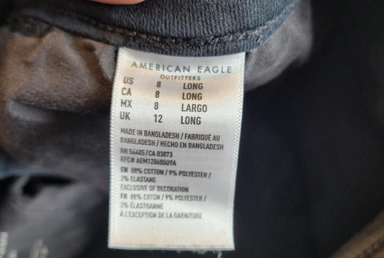 American Eagle Outfitters American Eagle Black Stretch Skinny Jeans Size 30" / US 8 / IT 44 - 4 Thumbnail