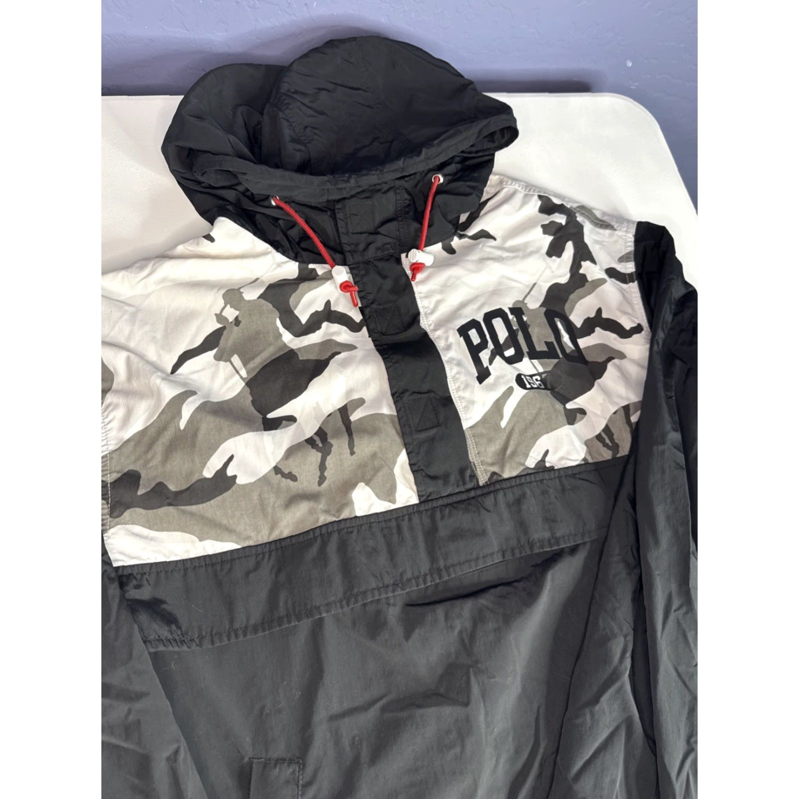Ralph Lauren VINTAGE Polo Ralph Lauren Hoodie Windbreaker Anorak Jacket Camo Mens L See Description Size US L / EU 52-54 / 3 - 3 Thumbnail