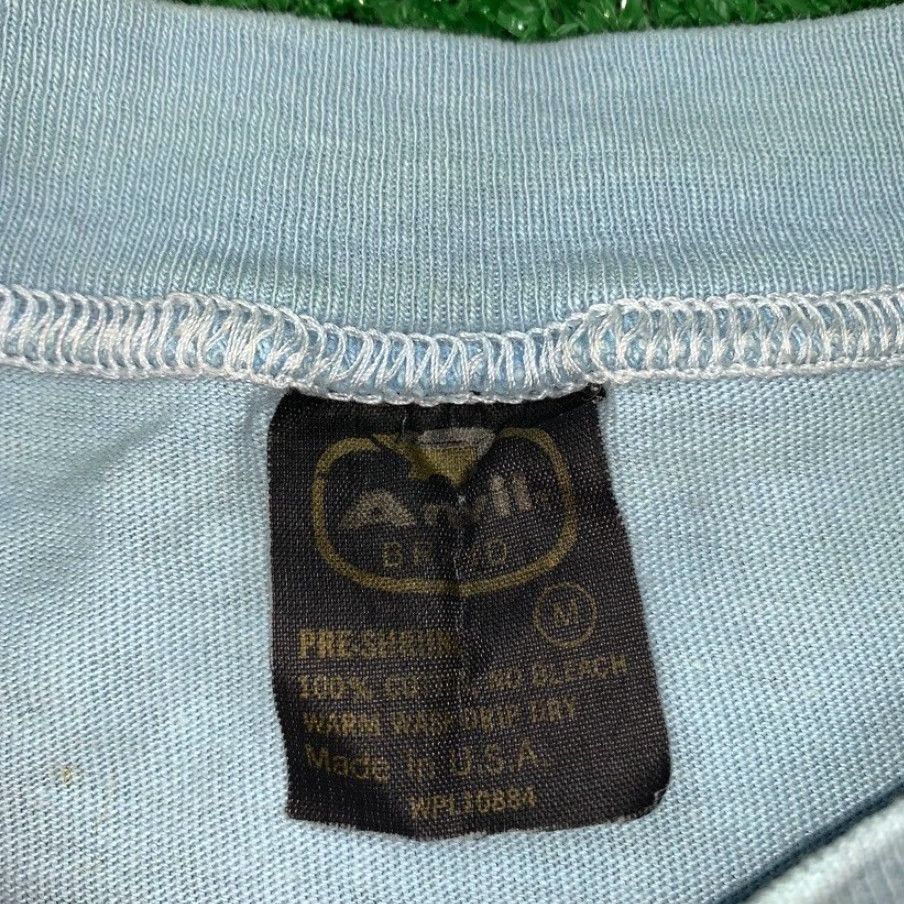 Nike VINTAGE Nike T-Shirt 70s USA Blue Crew Neck Short Sleeve Men Medium Nike Shirt USA 70s Graphic Tee Vintage Size US M / EU 48-50 / 2 - 5 Thumbnail