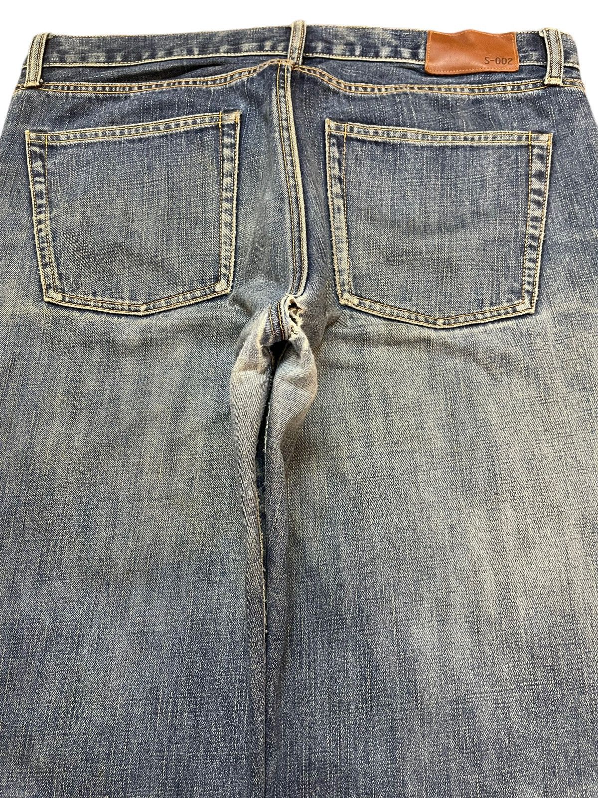 Uniqlo Vintage Y2K Japanese Uniqlo Faded Mud Wash Wide Leg Straight Size US 36 / EU 52 - 5 Thumbnail