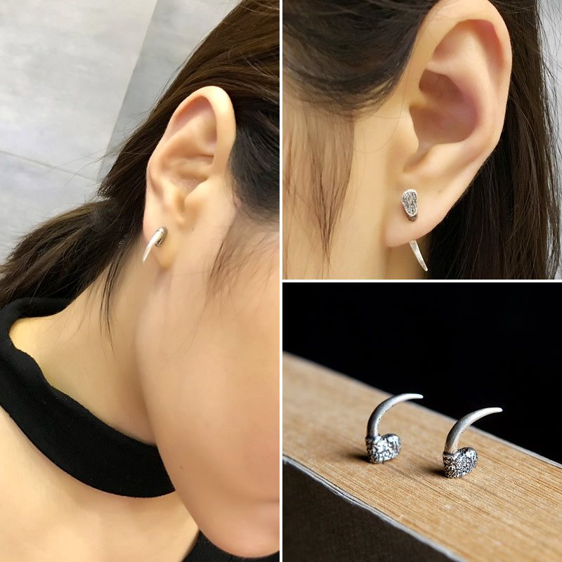Jewelry Matchless Earrings One Pairs Chrome Jewelry Size ONE SIZE - 2 Thumbnail