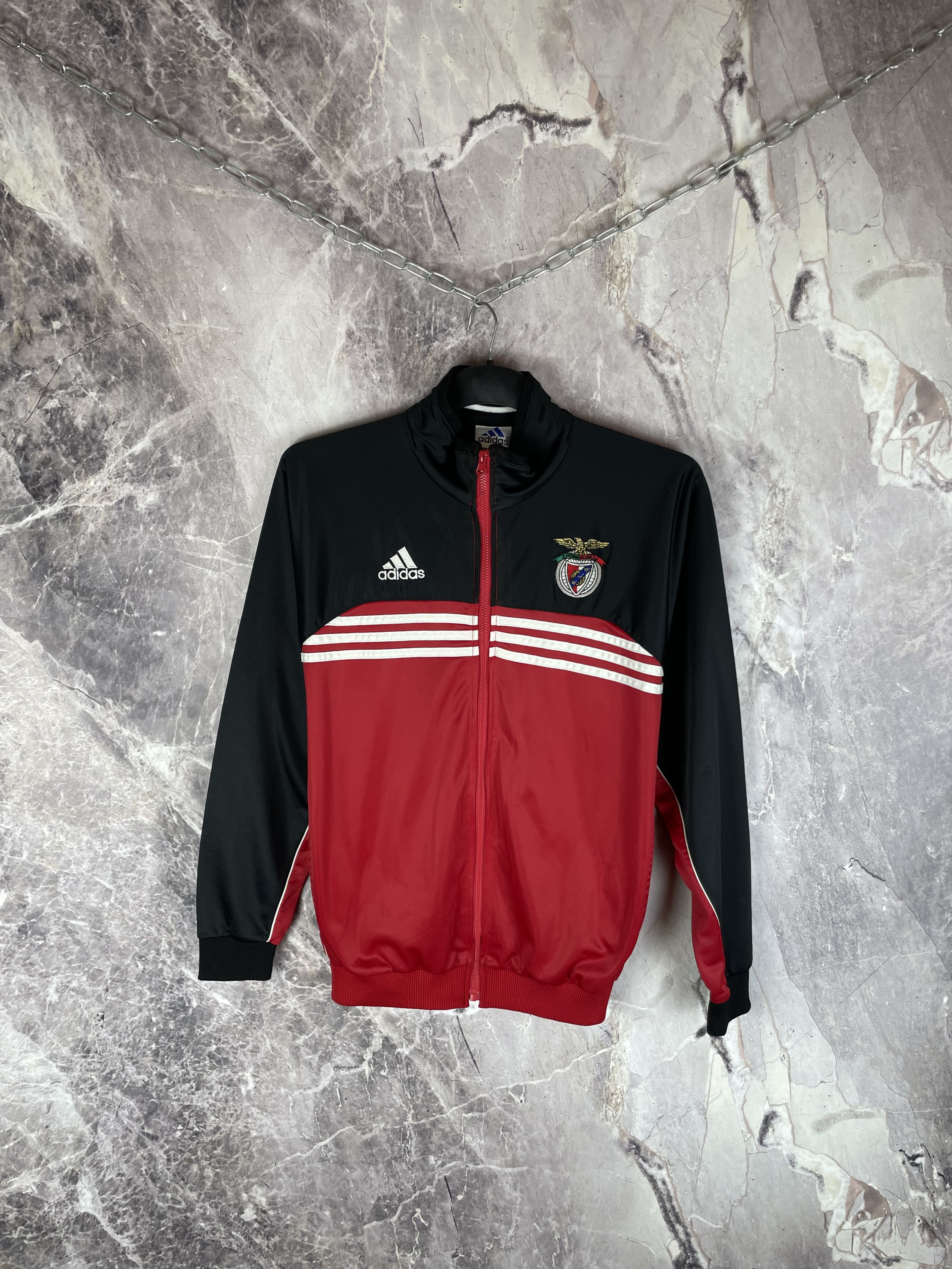 Adidas Vintage 90's Adidas Benfica Football Jacket Soccer Track Top Size US S / EU 44-46 / 1 - 2 Thumbnail