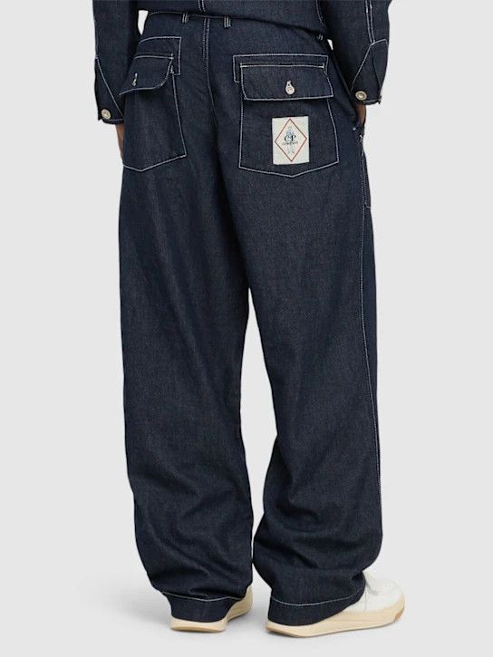 C.P. Company o1lsvrm0425 Denim 3/1 Loose Pants in Denim-Normal Wa Size US 34 / EU 50 - 4 Thumbnail