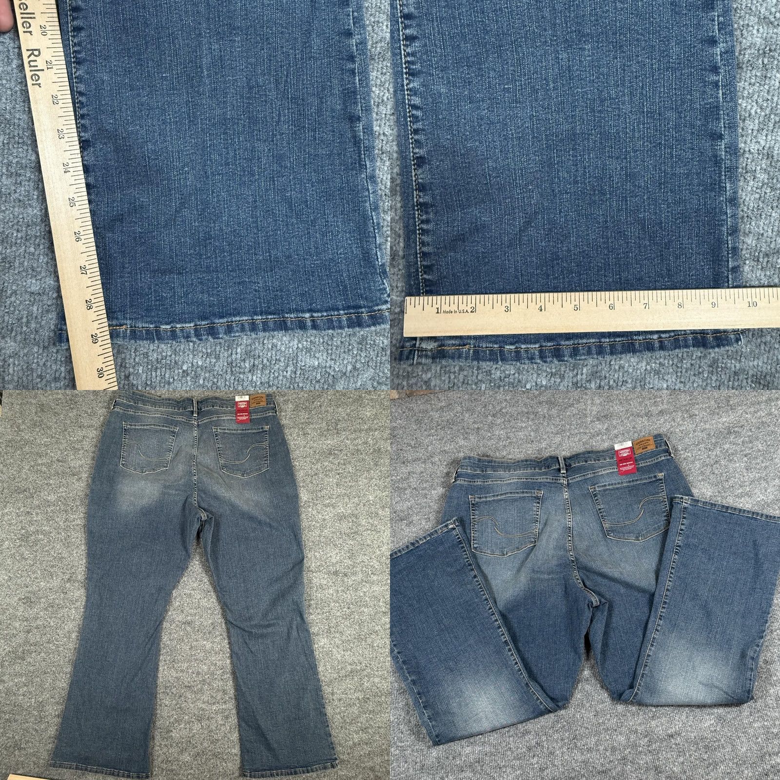 Vintage Signature Levi Strauss Jeans Womens 36 Mid Rise Bootcut Blue - Premium Denim Size 25" / US 0 / IT 36 - 8 Thumbnail