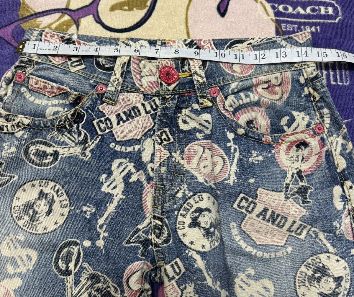 Japanese Brand CO&LU Rare Design Denim Pants Size 29" - 8 Thumbnail