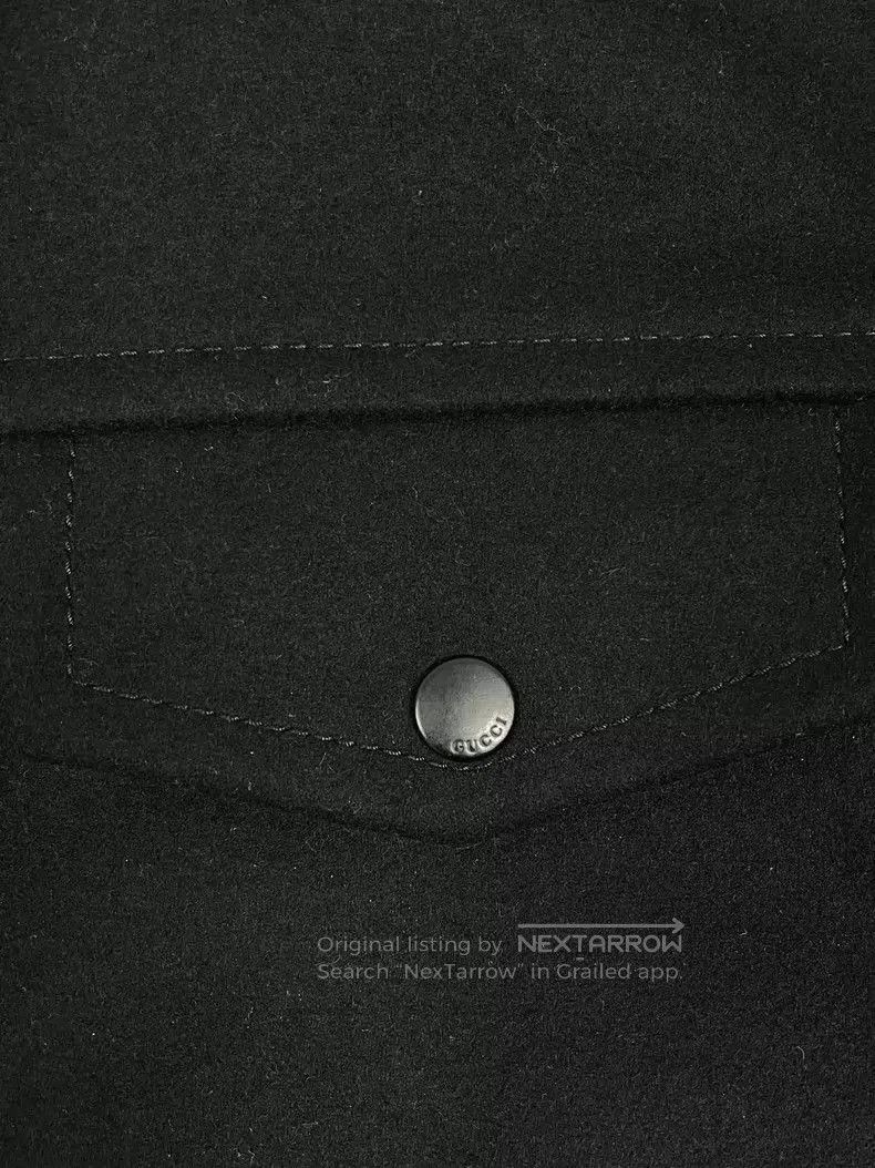 Gucci Gucci Black Wool Leather Trim Jacket. Size US XL / EU 56 / 4 - 5 Thumbnail