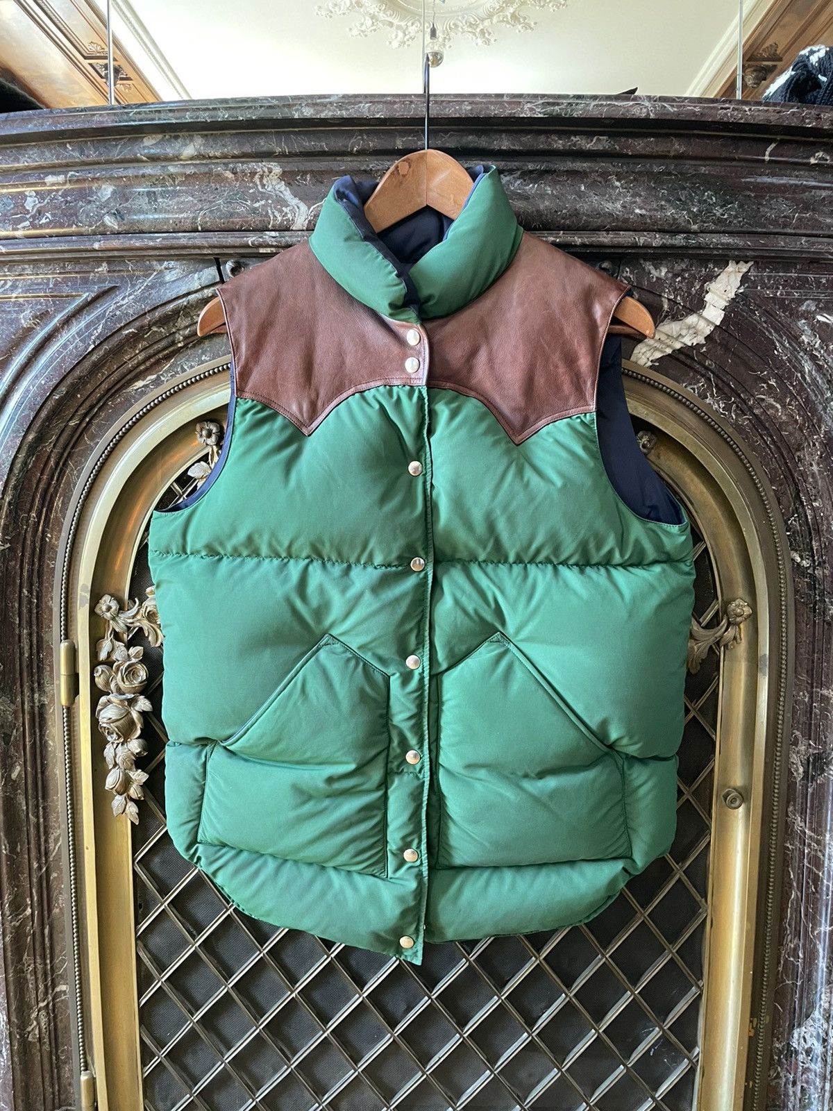 Calvin Klein 205W39NYC × Raf Simons Leather Patched Puffer Vest Sample Size US S / EU 44-46 / 1 - 1 Thumbnail