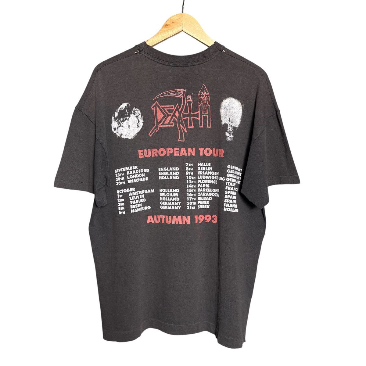 Band Tees Vintage 90s Death Individual Thought Patterns Tour Band Tee Size US XL / EU 56 / 4 - 2 Thumbnail