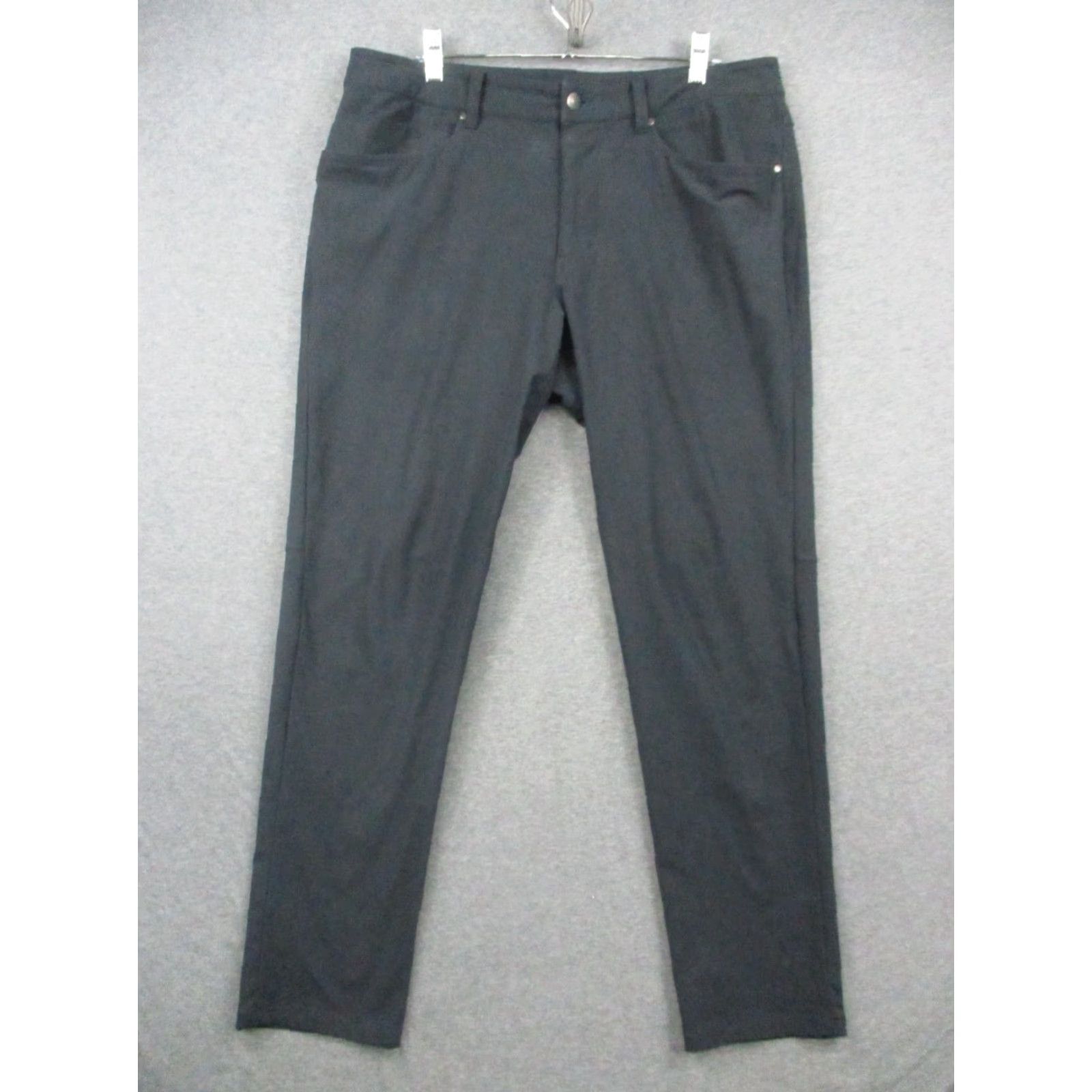 Lululemon Lululemon ABC Pant 34 Men Black Trouser Classic Four Way Stretch Quickdry Pants Mens Regular Khakis Size US 34 / EU 50 - 2 Thumbnail