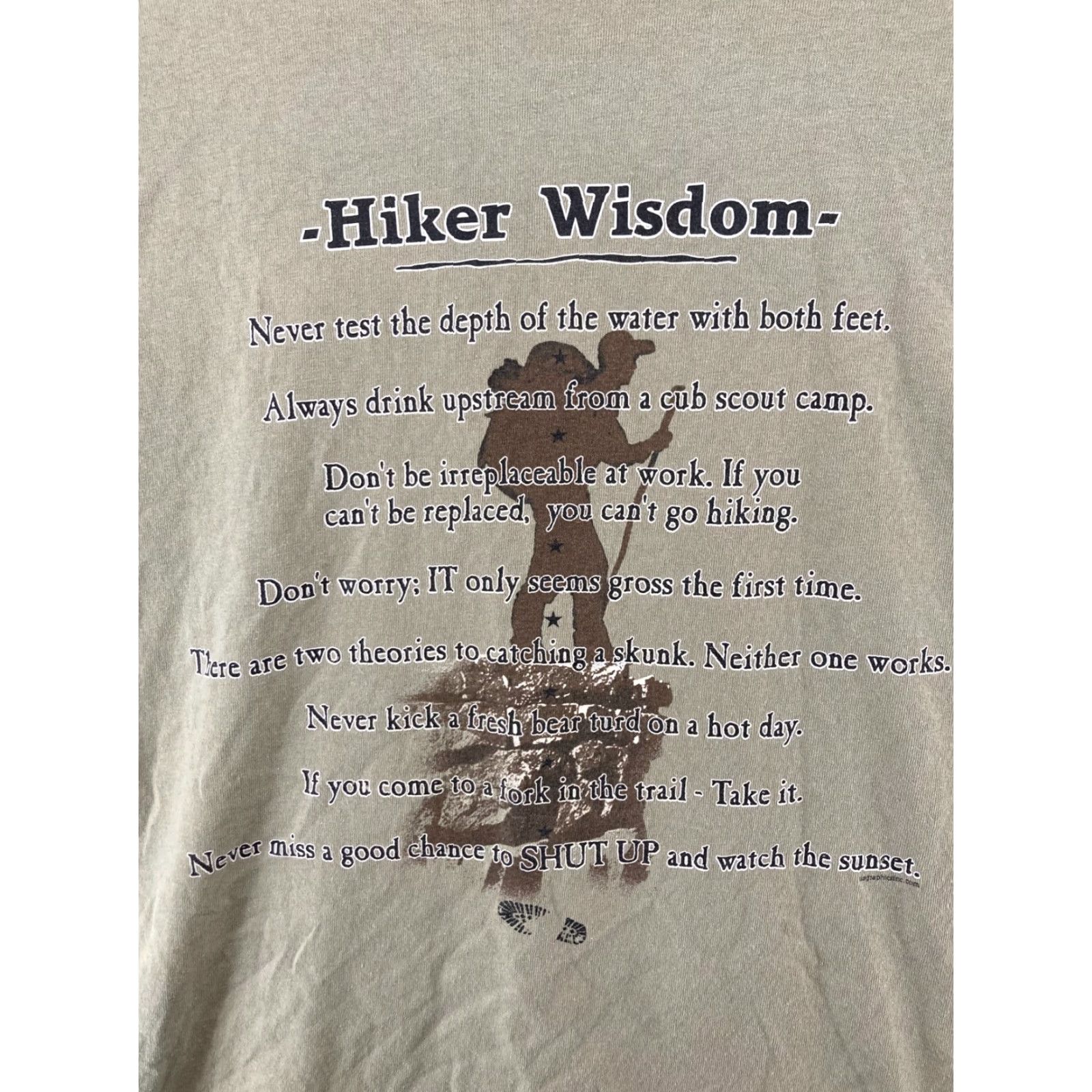 Anvil Hiker Wisdom Mens TShirt XL Tan Hike The Smokies Size US XL / EU 56 / 4 - 2 Thumbnail