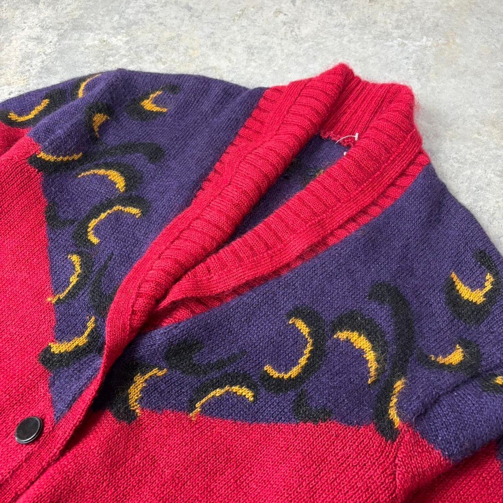 Vintage 90s Mohair Wool Whimsygoth Cardigan Size L / US 10 / IT 46 - 2 Thumbnail