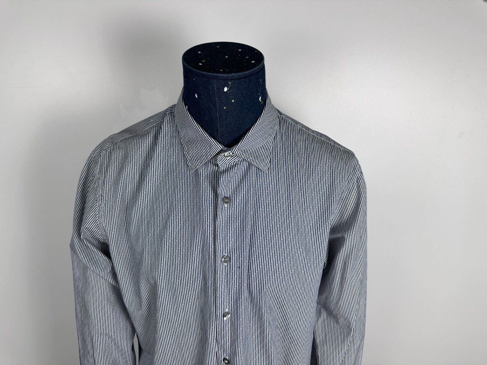 Paul Smith Paul Smith Dress Shirt Size 17.5 44 Striped Formal Slim Fit Size US L / EU 52-54 / 3 - 2 Thumbnail