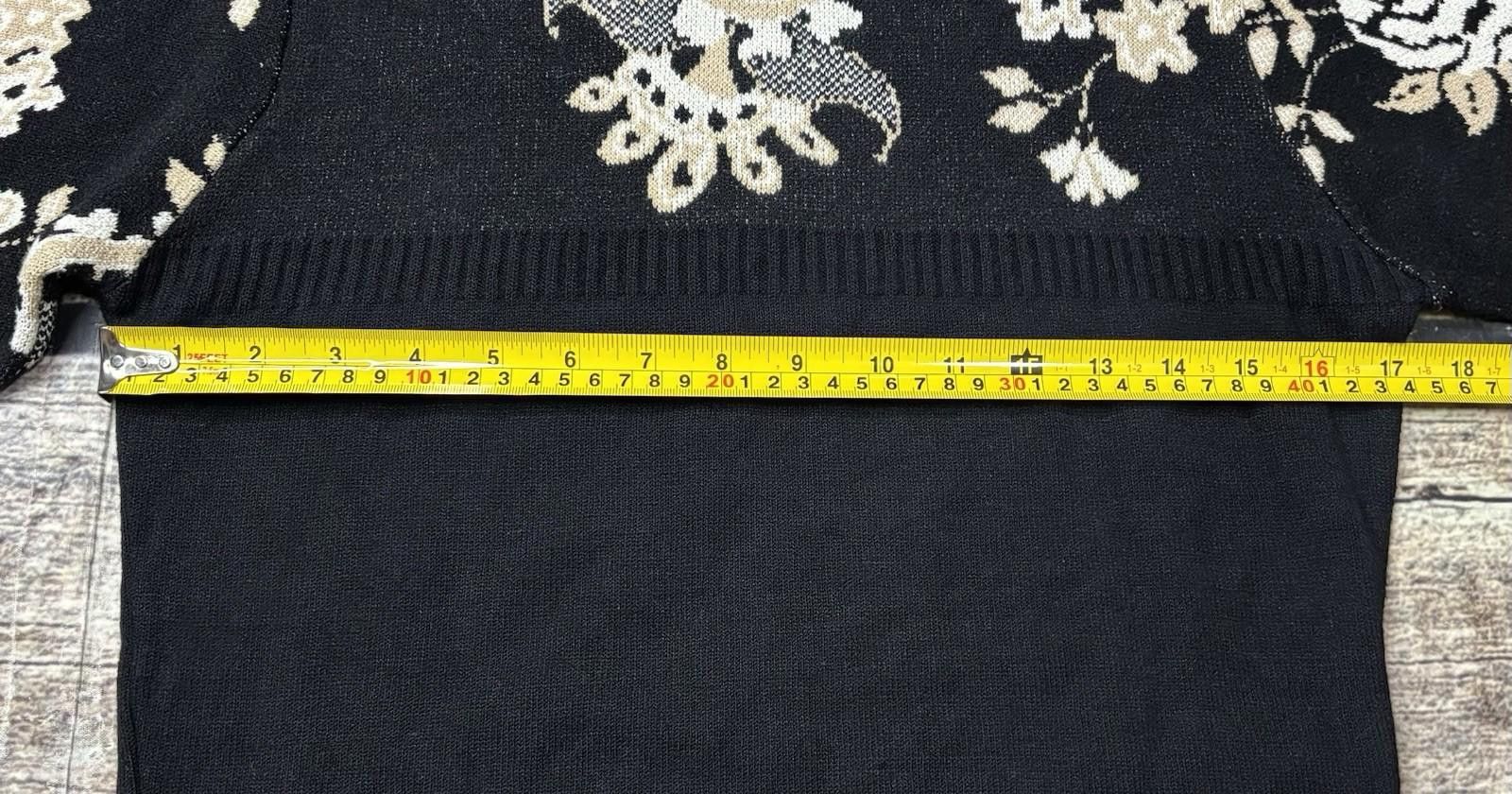 Other Bette Sung Sweater Womens Medium Silk Floral Mock Neck Size M / US 6-8 / IT 42-44 - 9 Thumbnail