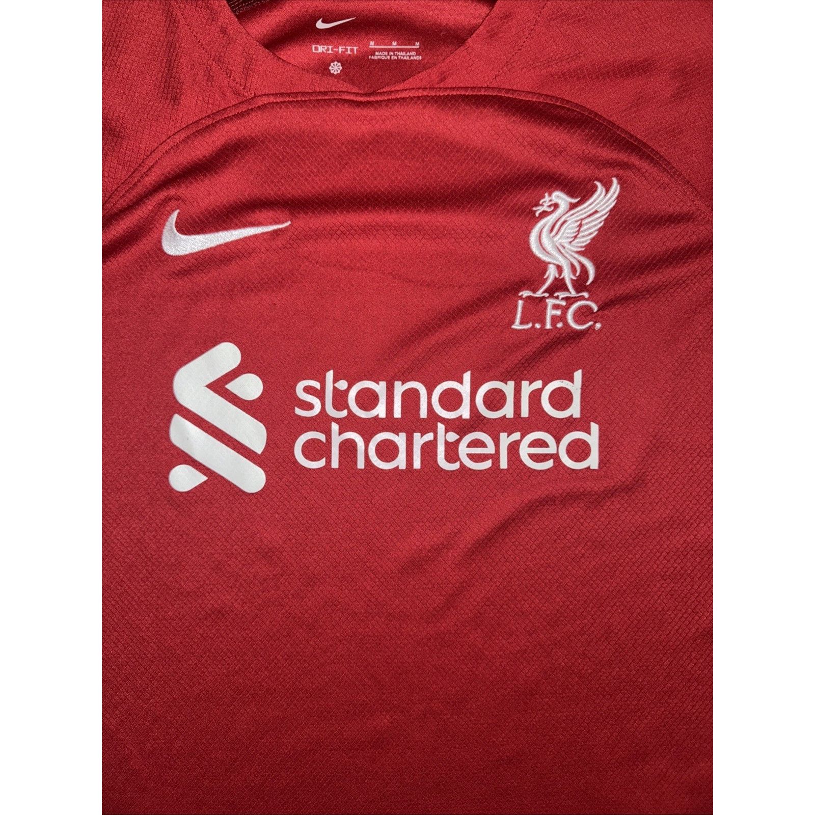 Nike × Vintage Nike Dri-Fit Liverpool LFC Soccer Jersey Red M Standard Size US M / EU 48-50 / 2 - 2 Thumbnail