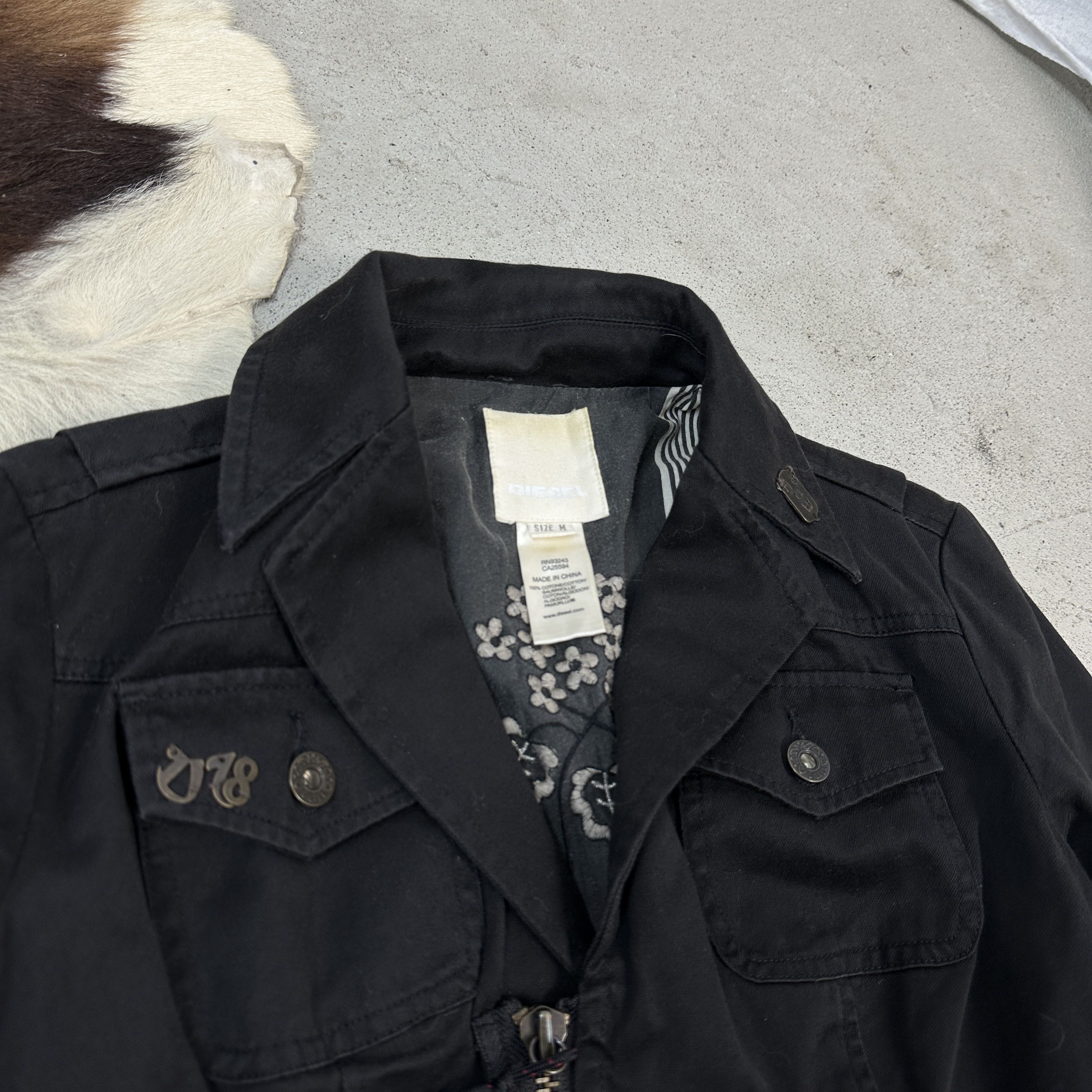 Diesel × Vintage Vintage Diesel Asymmetrical Zip Woman's Jacket Size M / US 6-8 / IT 42-44 - 2 Thumbnail