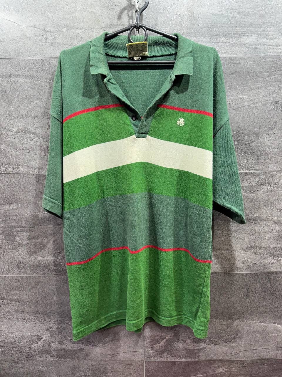 Vintage Vintage Rare RUGBY IRELAND 80s IRISH Polo Shirt Size US L / EU 52-54 / 3 - 1 Thumbnail