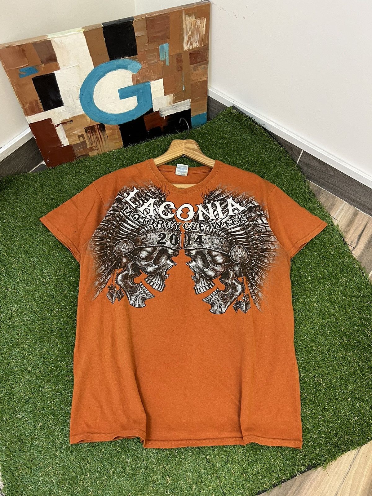 Vintage Crazy Y2K Opium Affliction Style Konflict Cross Goth T Shirt Size US L / EU 52-54 / 3 - 1 Thumbnail