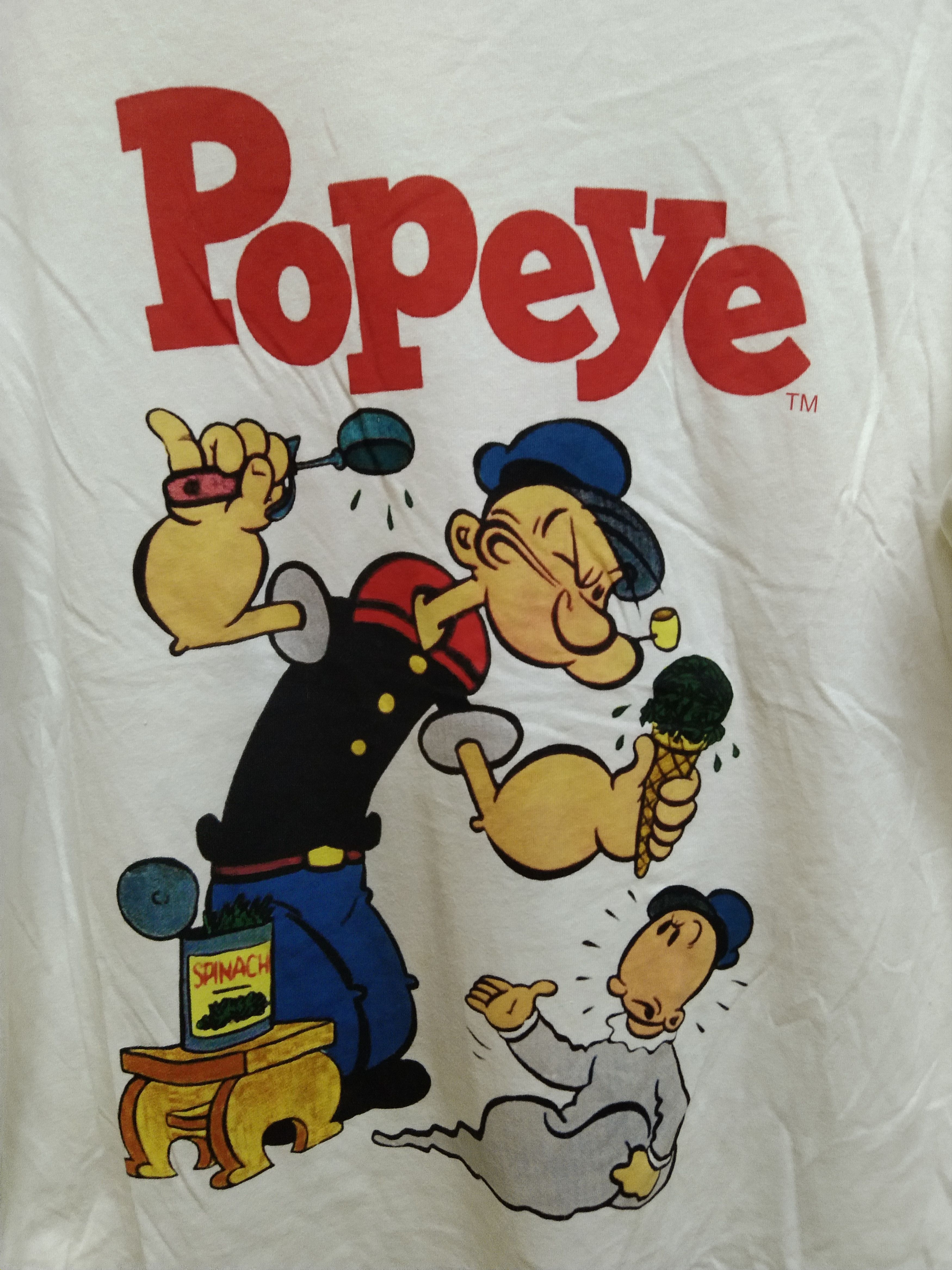 Cartoon Network × Uniqlo Popeye Long Sleeve Shirt Size US L / EU 52-54 / 3 - 3 Thumbnail