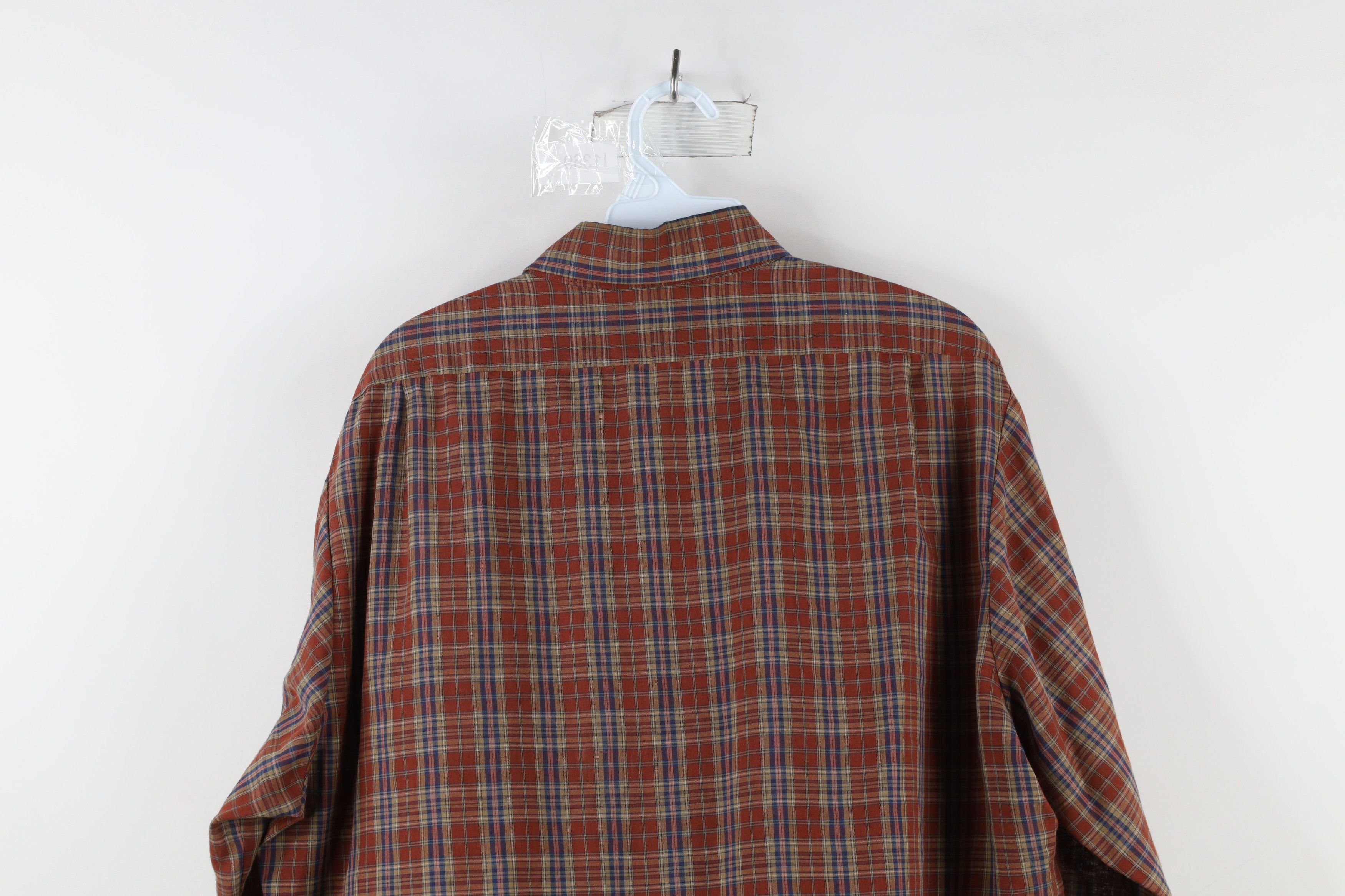 Levi's × Vintage Vintage 80s Levis Fit Collared Button Down Shirt Plaid Size US XL / EU 56 / 4 - 10 Thumbnail