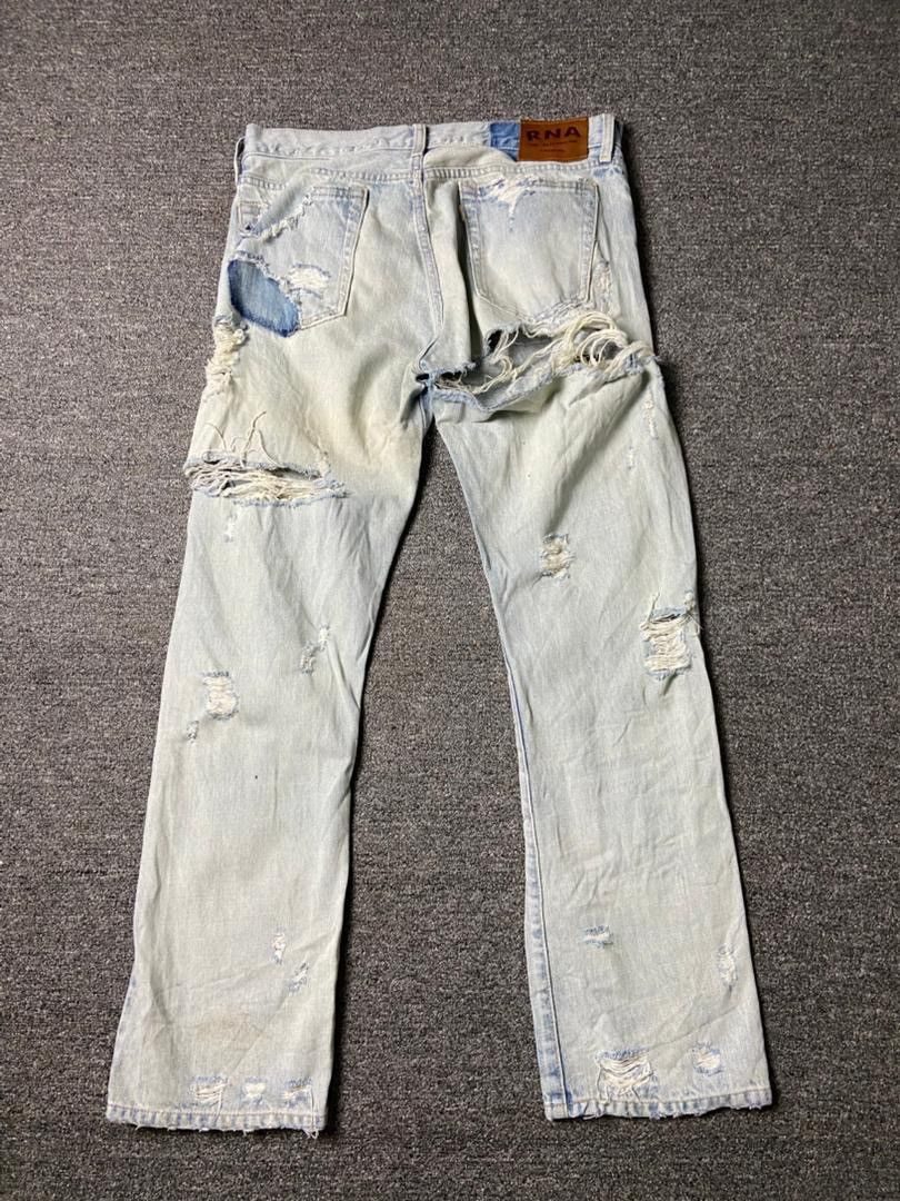 Japanese Brand RNA Alternative Syndrom Ripped Jeans (143) Size US 32 / EU 48 - 4 Thumbnail