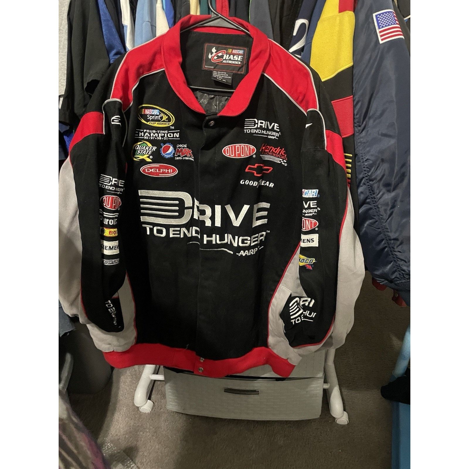 Chase Authentics Size 3XL-Jeff Gordon NASCAR Jacket chase Drive to End Hunger Size US XXL / EU 58 / 5 - 1 Thumbnail